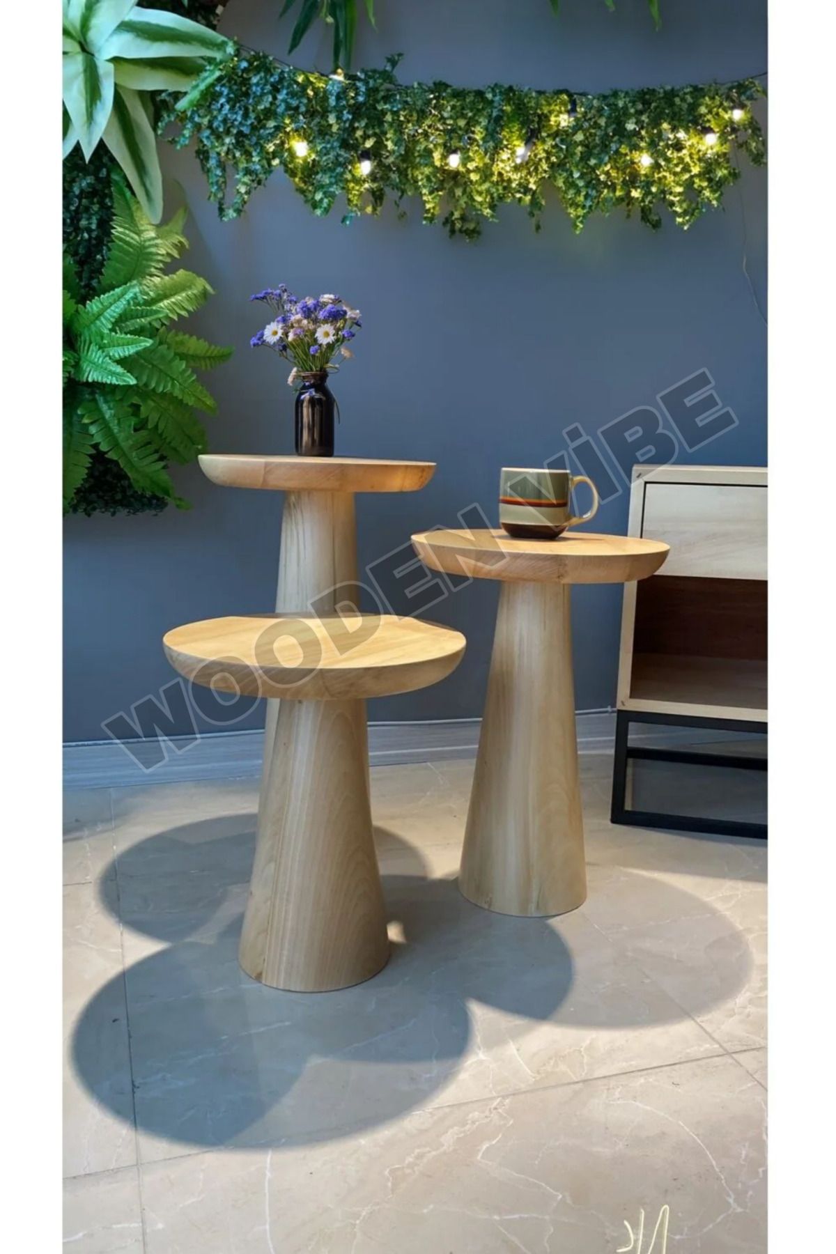 woodenvibe mantar sehpa