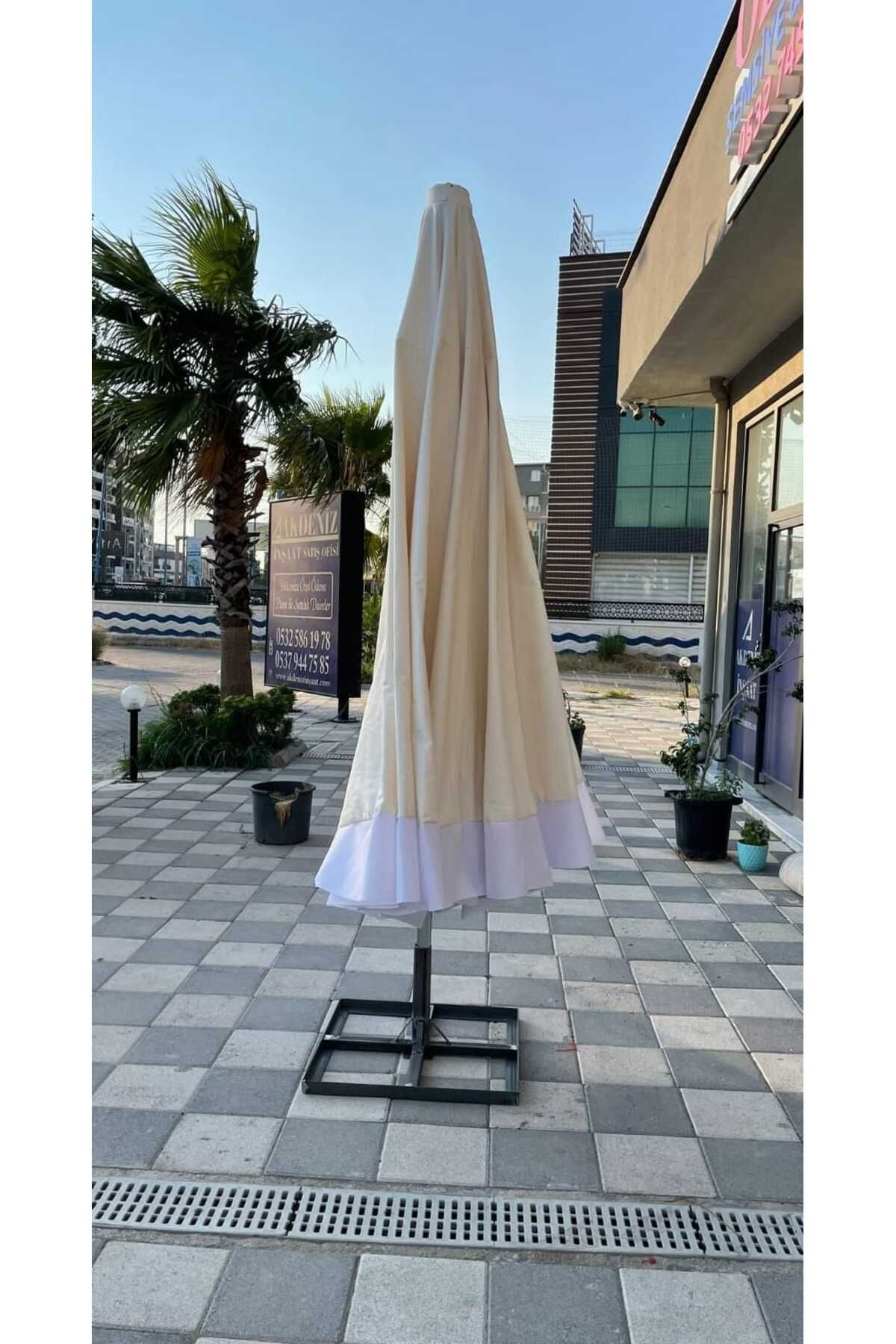 Zey Camping 4 METRE ÇAPINDA BAHÇE MANAV DÜKKAN CAFE ŞEMSİYESİ (DEMİR AYAK İLE BİRLİKTE GÖNDERİLECEKTİR)