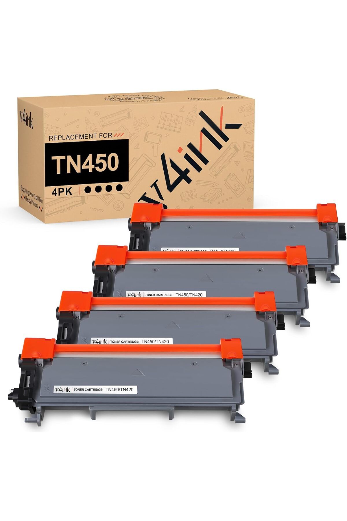 Brother MUADİL TN450 HL2220/2230/2240/2242/2250/2270 DCP7060 (2.6K) MONO TONER 4 ADET