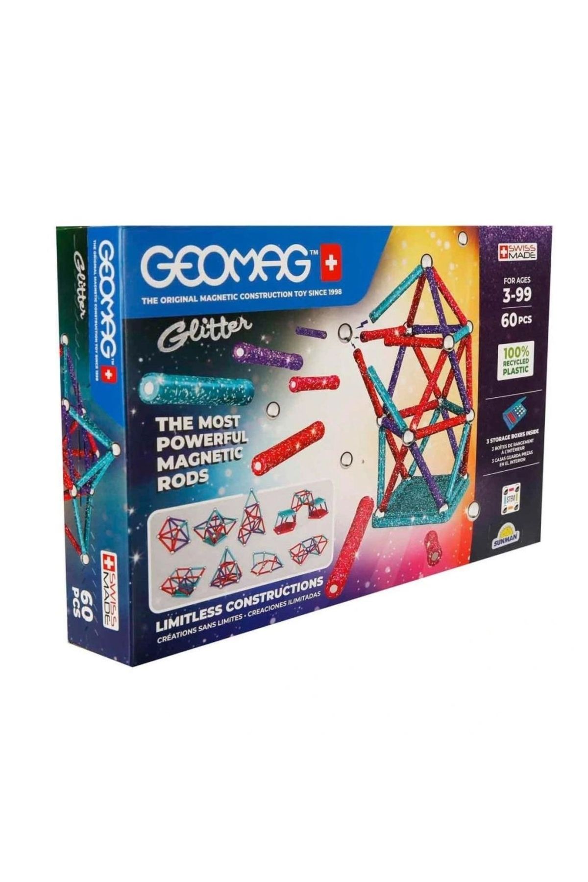 Eng Nessiworld 0536 Manyetik Zeka Oyunu 60 Parça -Sunman