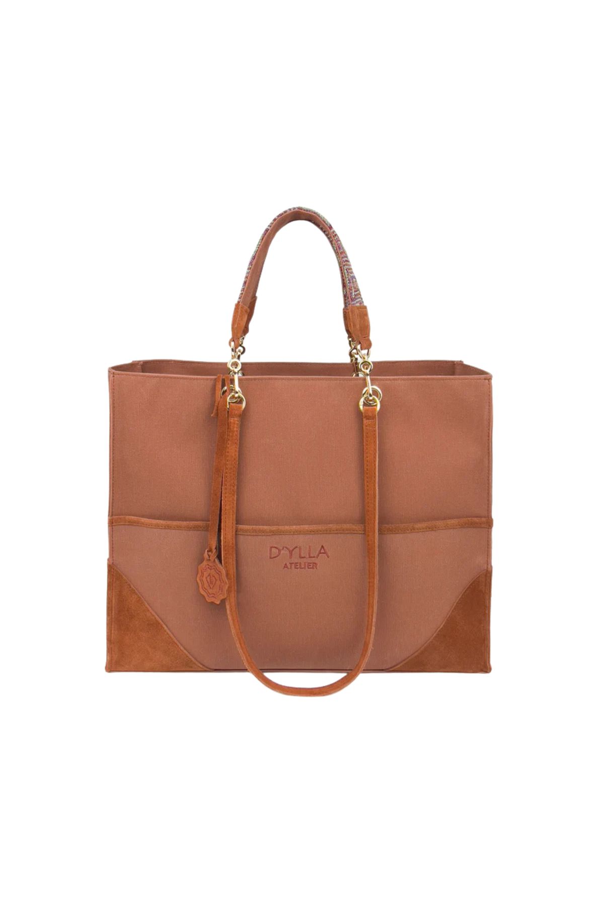 D'ylla Atelier VALERIA Serisinden Kadın Omuz Çantası - Tote Bag - Terra Cotta