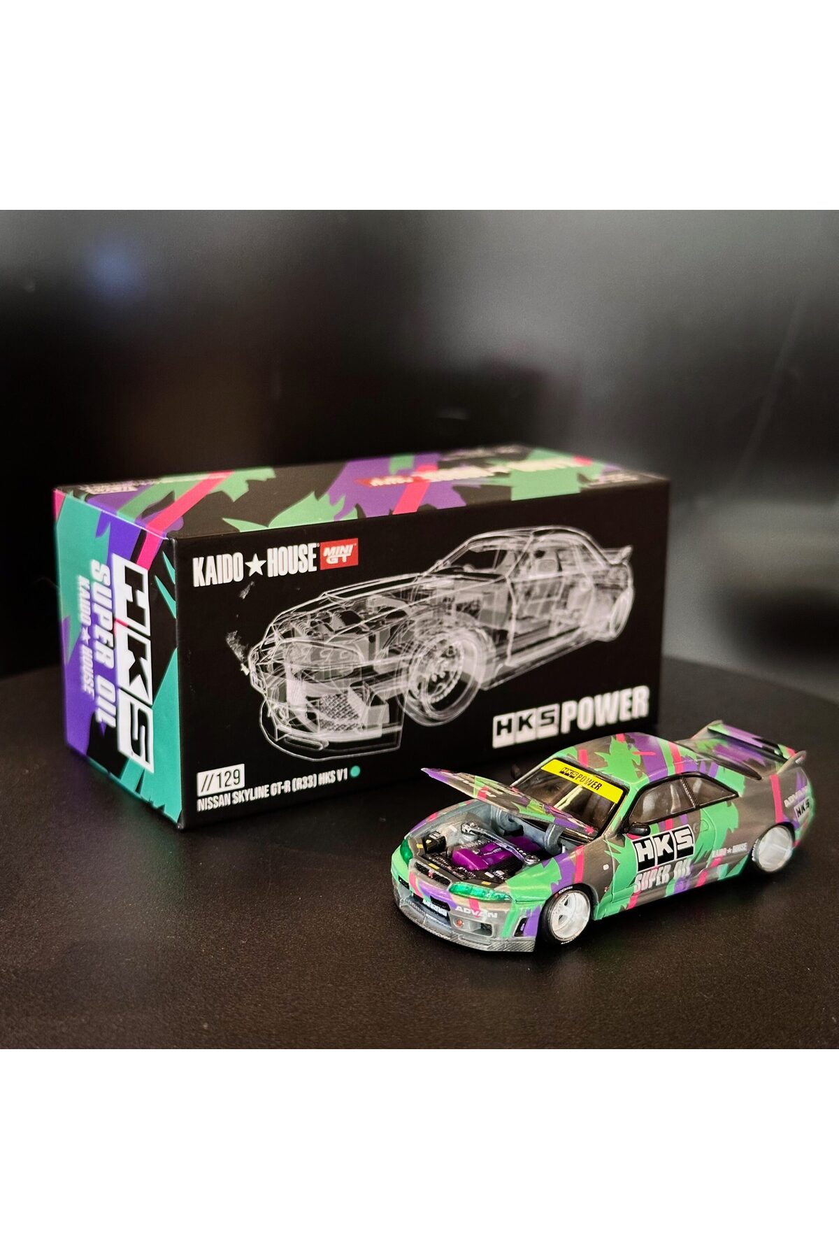 mini gt CHASE Kaido House x Mini GT Nissan Skyline GT-R R33 HKS V1