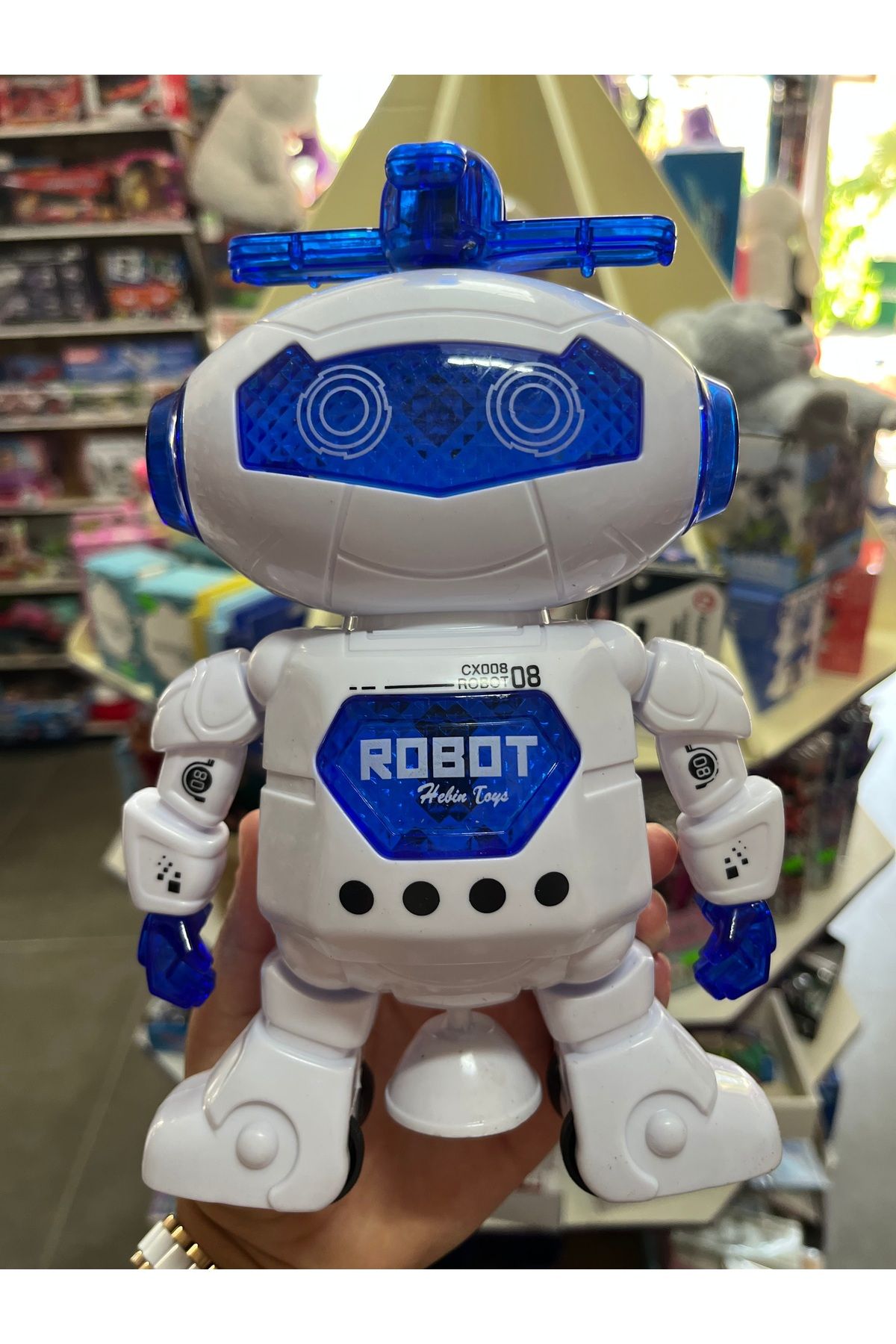 1000 çeşit hediye dünyası Sesli ışıklı dans eden robot