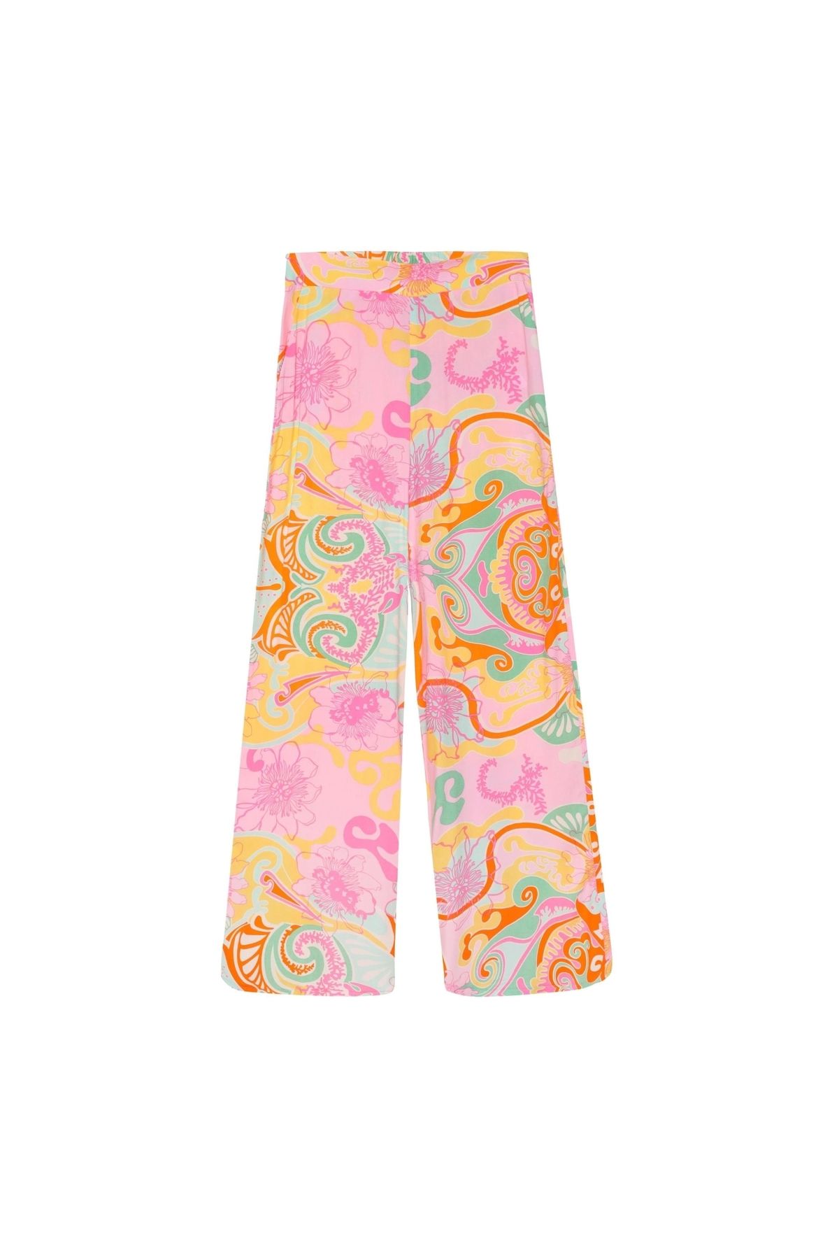 OllaCollection Desenli Pantolon Pembe