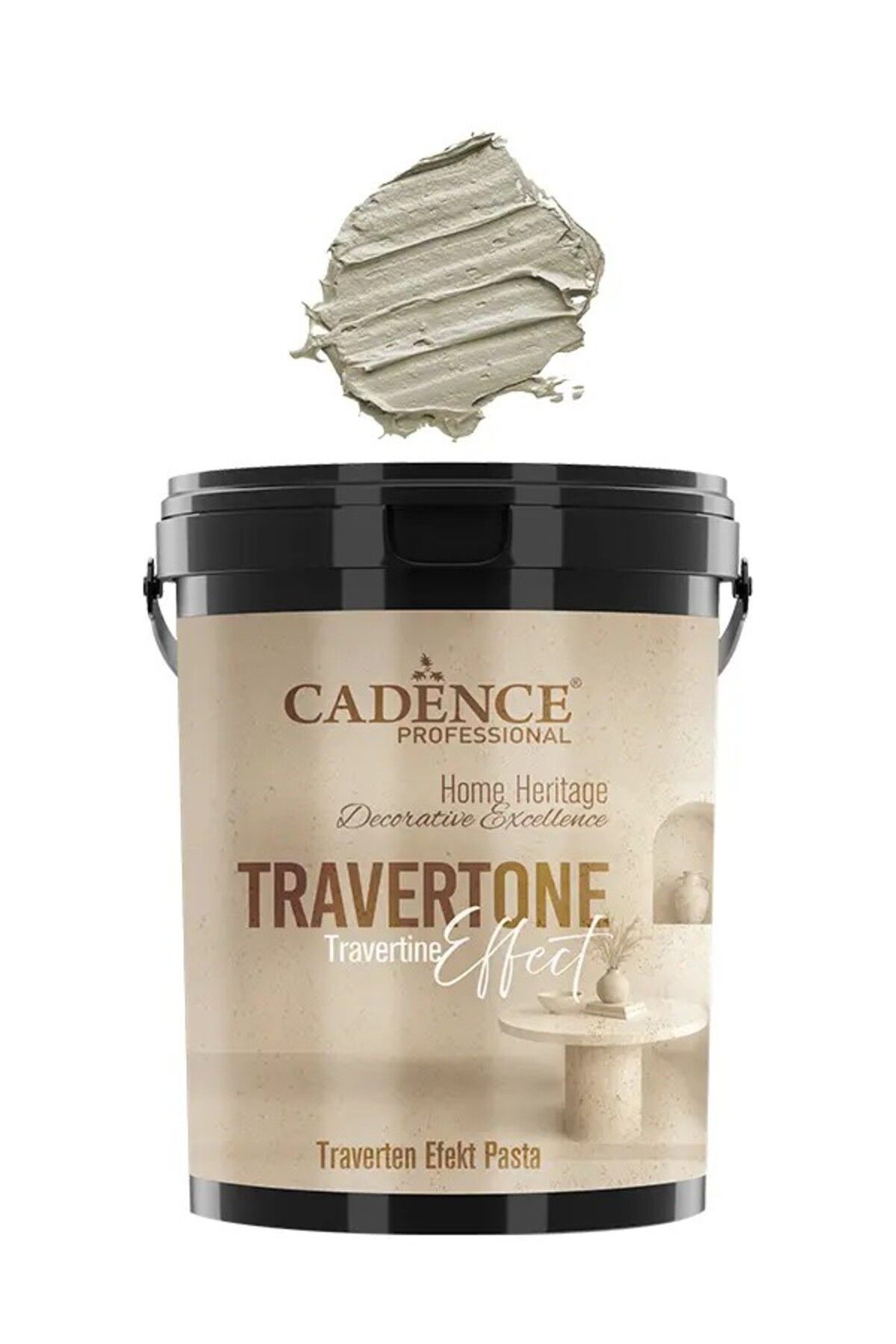 Cadence TRV05 Toprak Traverten Efekt Pasta 3KG - Cadence Traverten Rölyef Pasta
