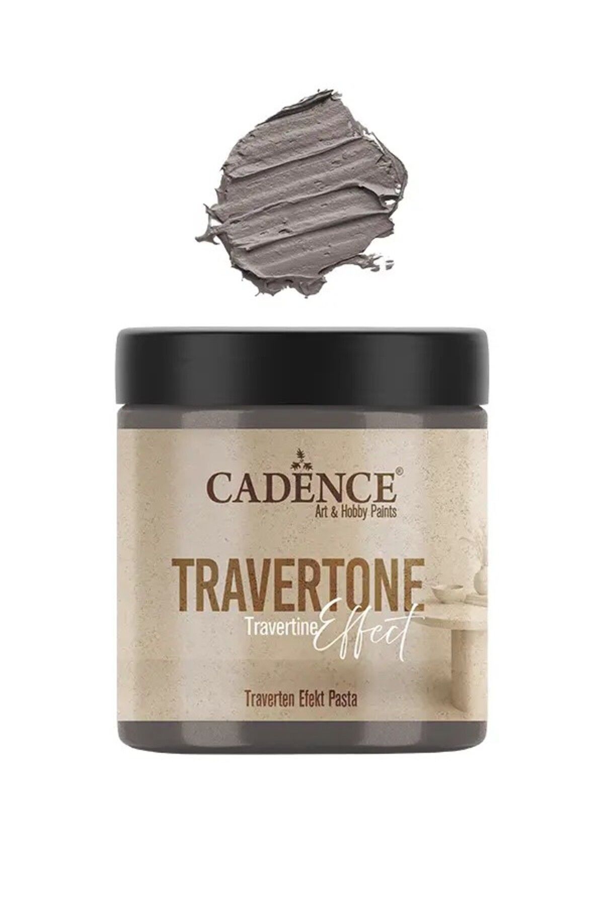 Cadence TRV04 Duman Traverten Efekt Pasta 250ML - Cadence Traverten Rölyef Pasta
