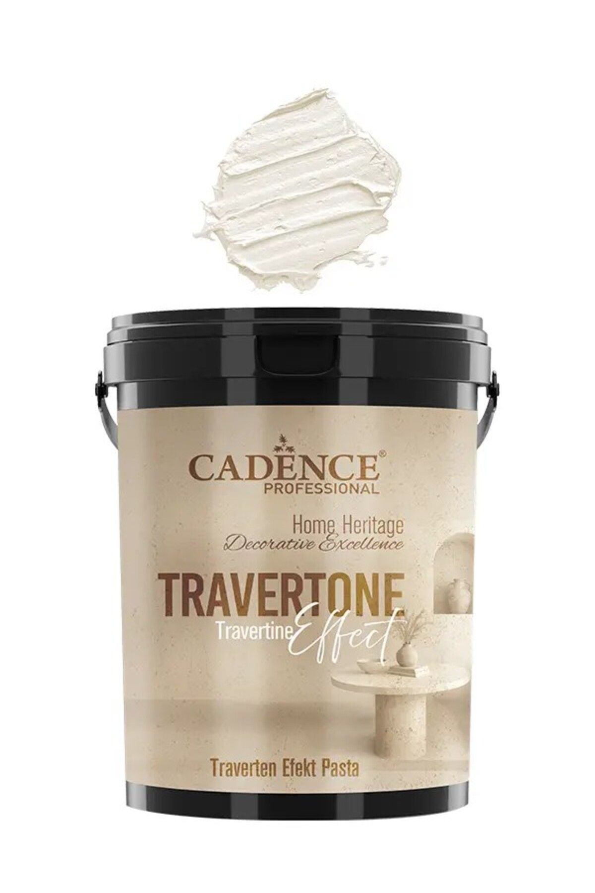 Cadence TRV02 Kemik Traverten Efekt Pasta 3KG - Cadence Traverten Rölyef Pasta