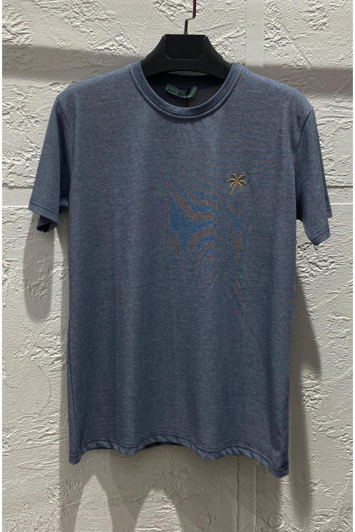 KAREA WEAR PALMİYE Nakışlı Oxford Tshirt