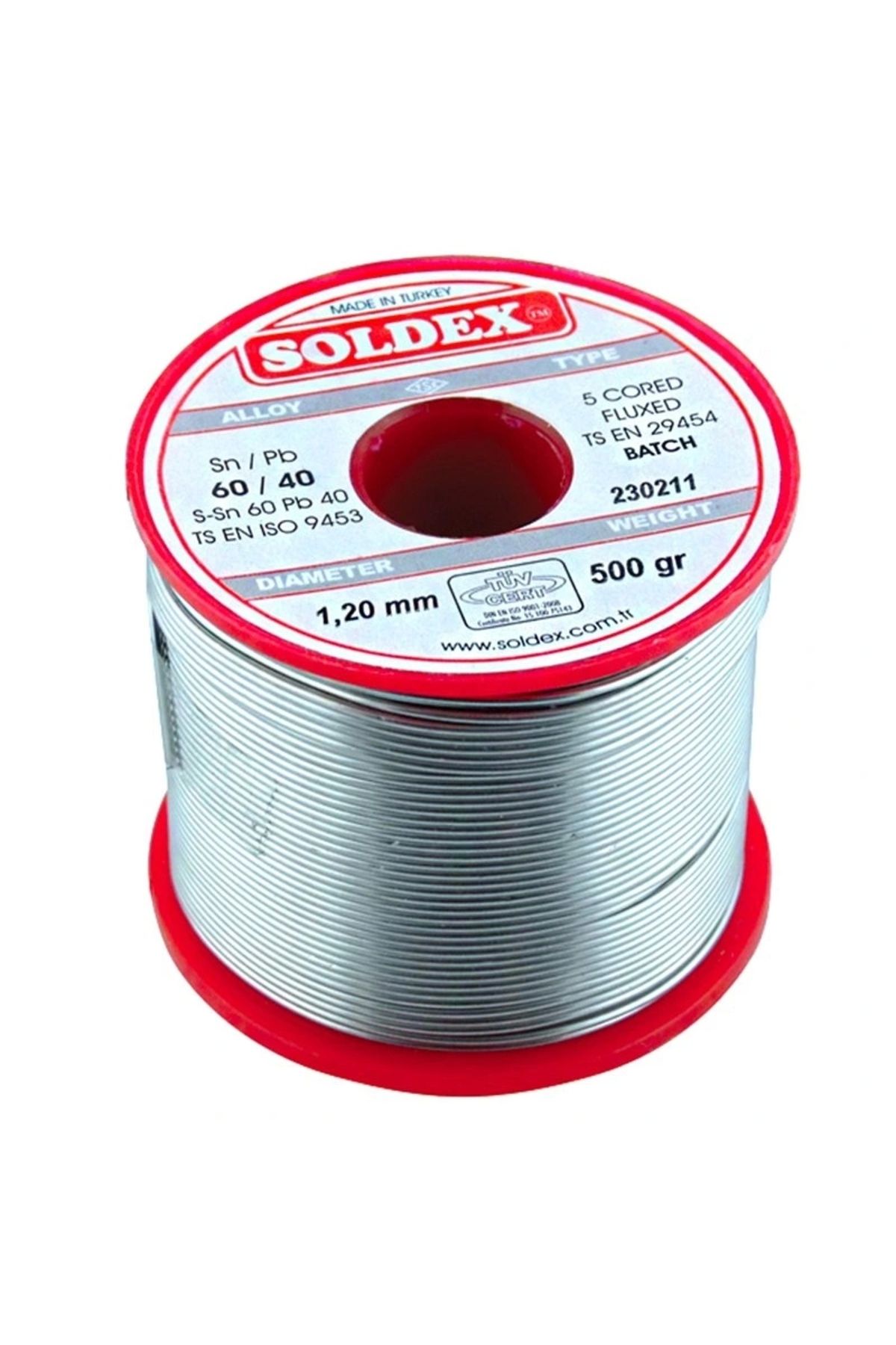 ALFA AKSESUAR 03 500 Gr Lehim 1.2 Mm Kalın Soldex Sn60 Pb40