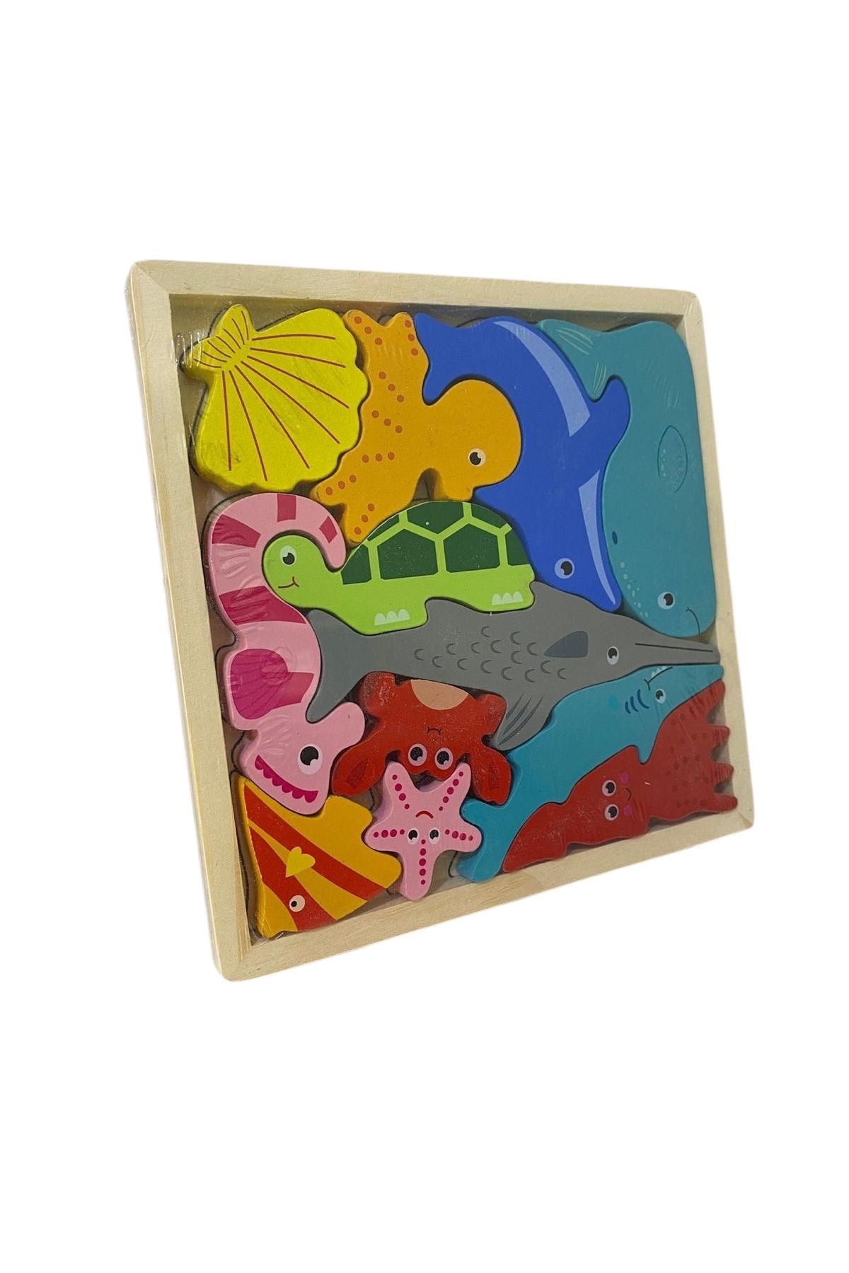 Store MokuToys Ahşap Deniz Canlıları Yapboz
