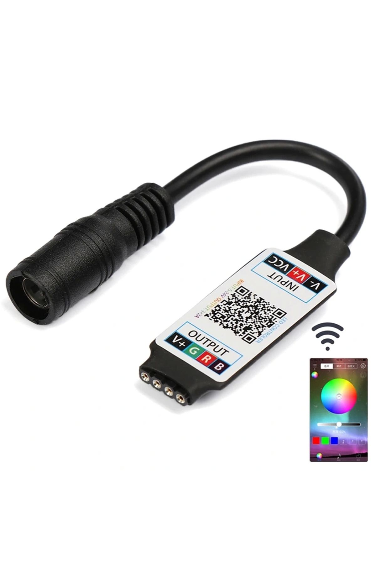 ALFA AKSESUAR 03 Bluetooth Dc 5 Volt - 24 Volt - 6 Amper Rgb Led Kontrol Cihazı