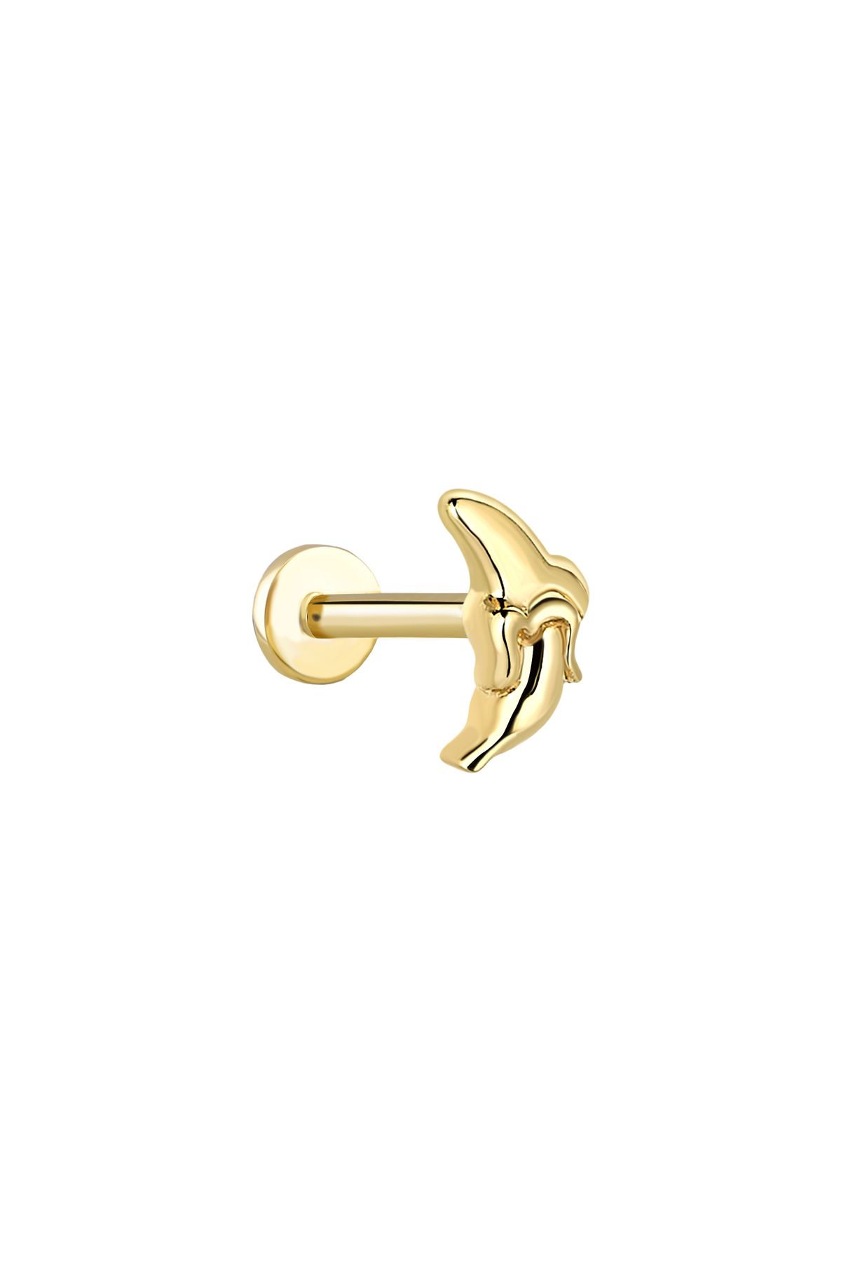 Fay Yamaner 14 Ayar Altın Muz Piercing