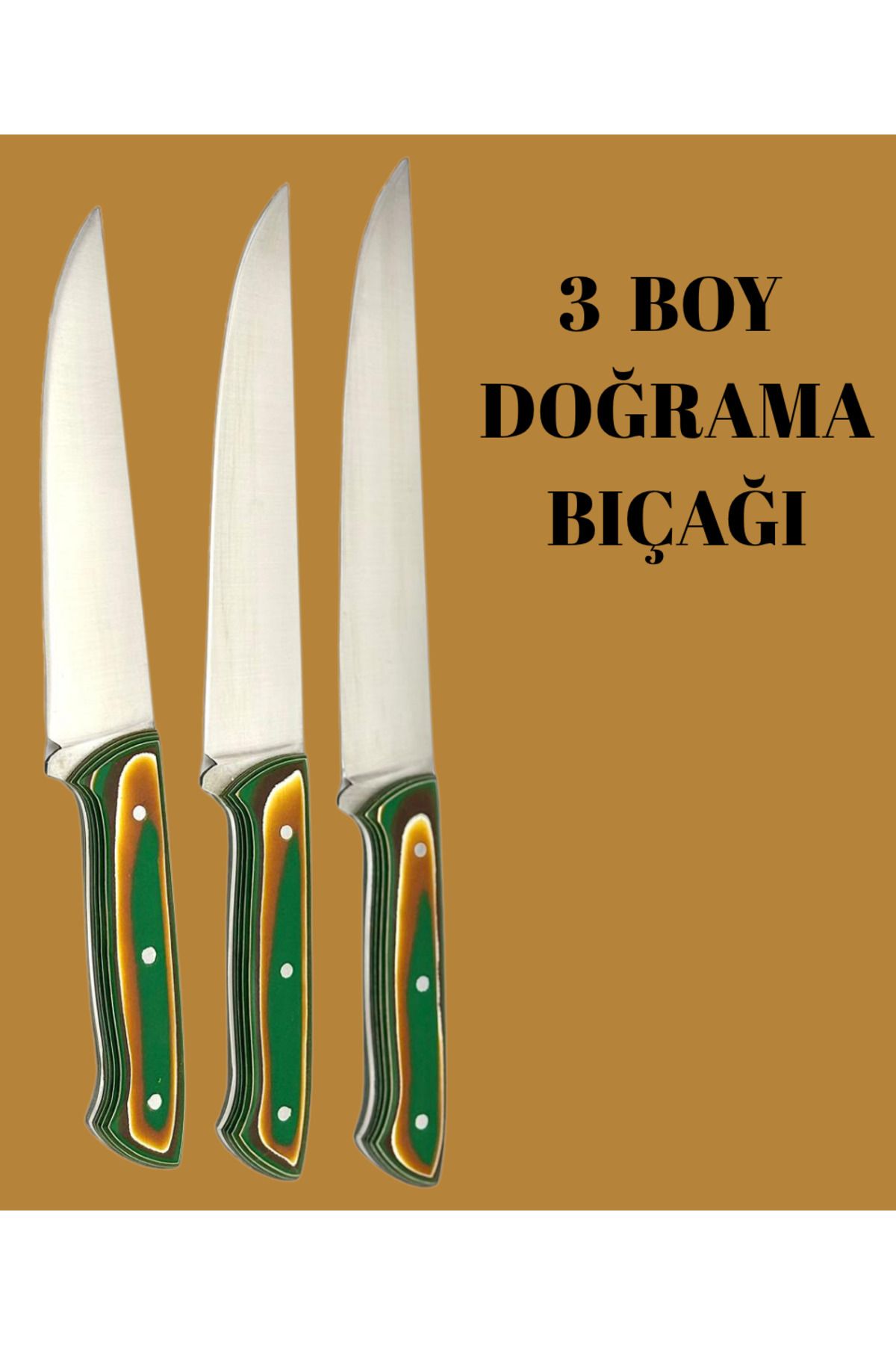 ÖZKANLAR ÖZKANLAR 5'Lİ MUTFAK BIÇAK SETİ VERZALİT SAPLI