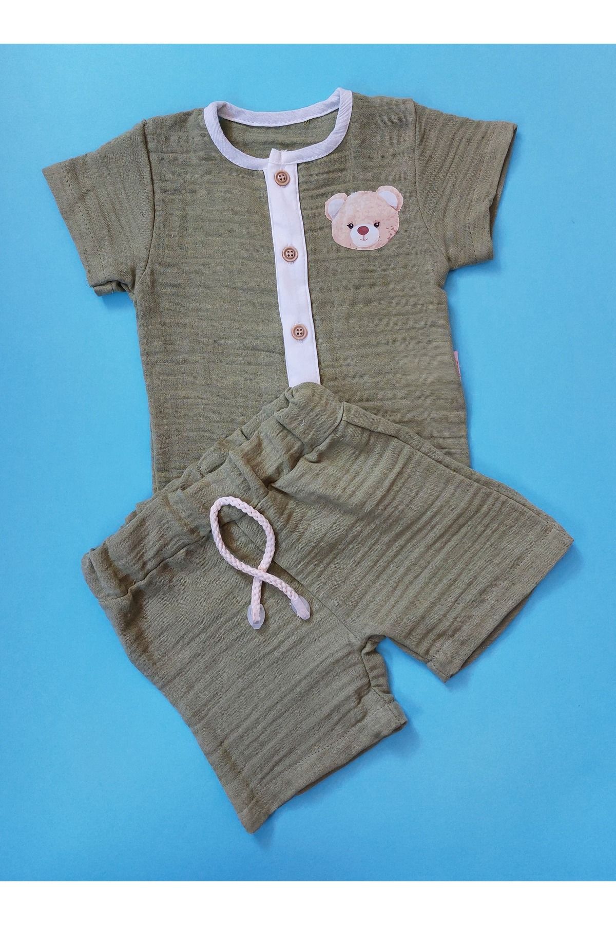 mini zeda baby wear bebek elbise gömlekli takım