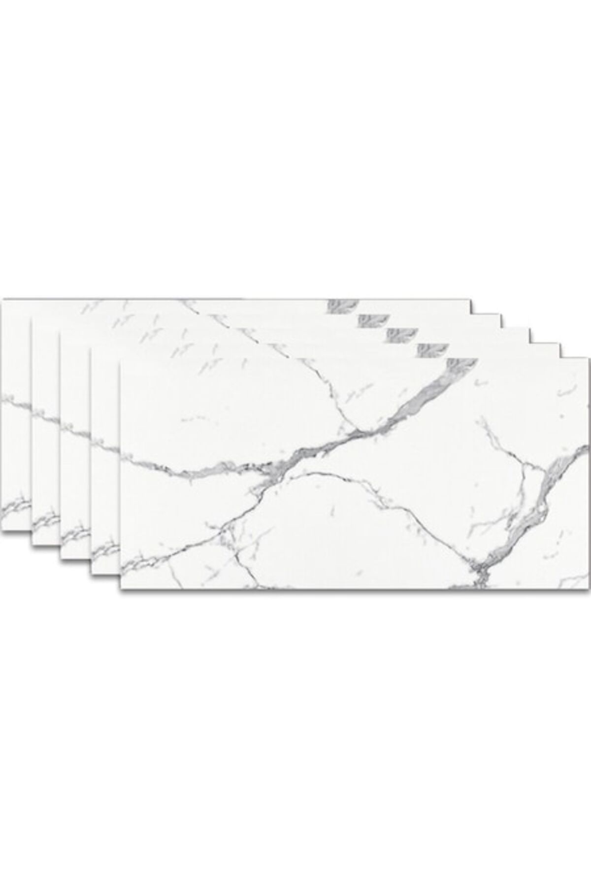 HOZRO-Set 220 x Marble-Like Self-Adhesive Tiles HOZRO, Abstract Design, Covers 39.6 sqm, Modern Design, Ea 1