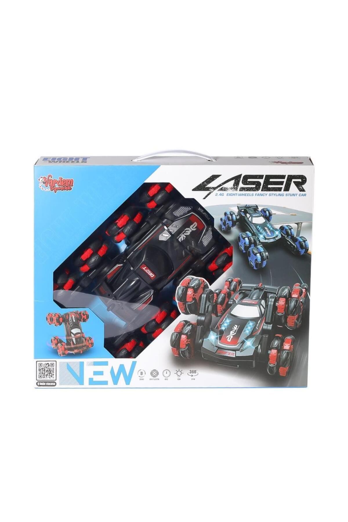 BLACK SPACE NessiWorld RQ3025 Kumandalı 8 Teker Akrobat Araba -Vardem
