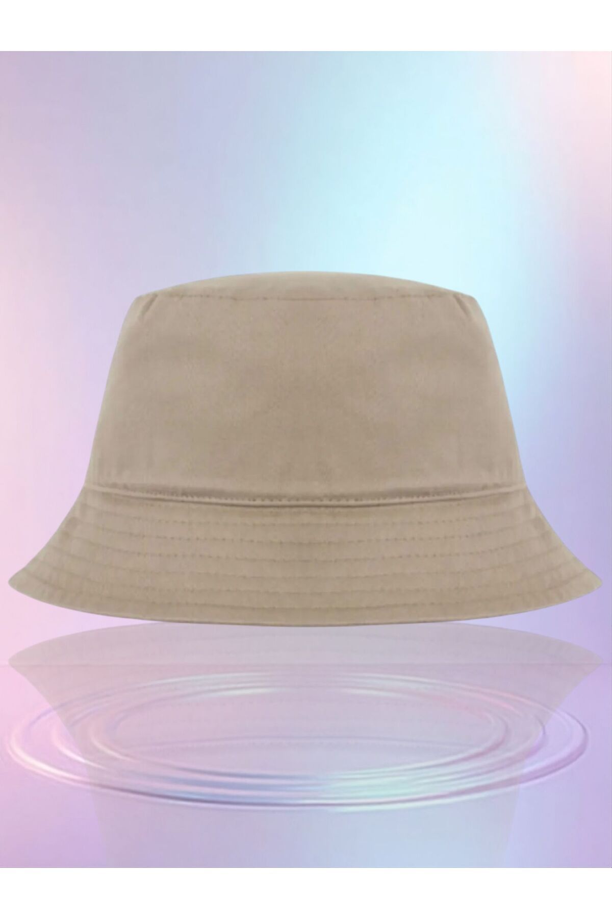 Ems Yazlık Kumaş Kova Şapka, Erkek Kadın Düz Balıkçı Bucket Şapka, Unisex