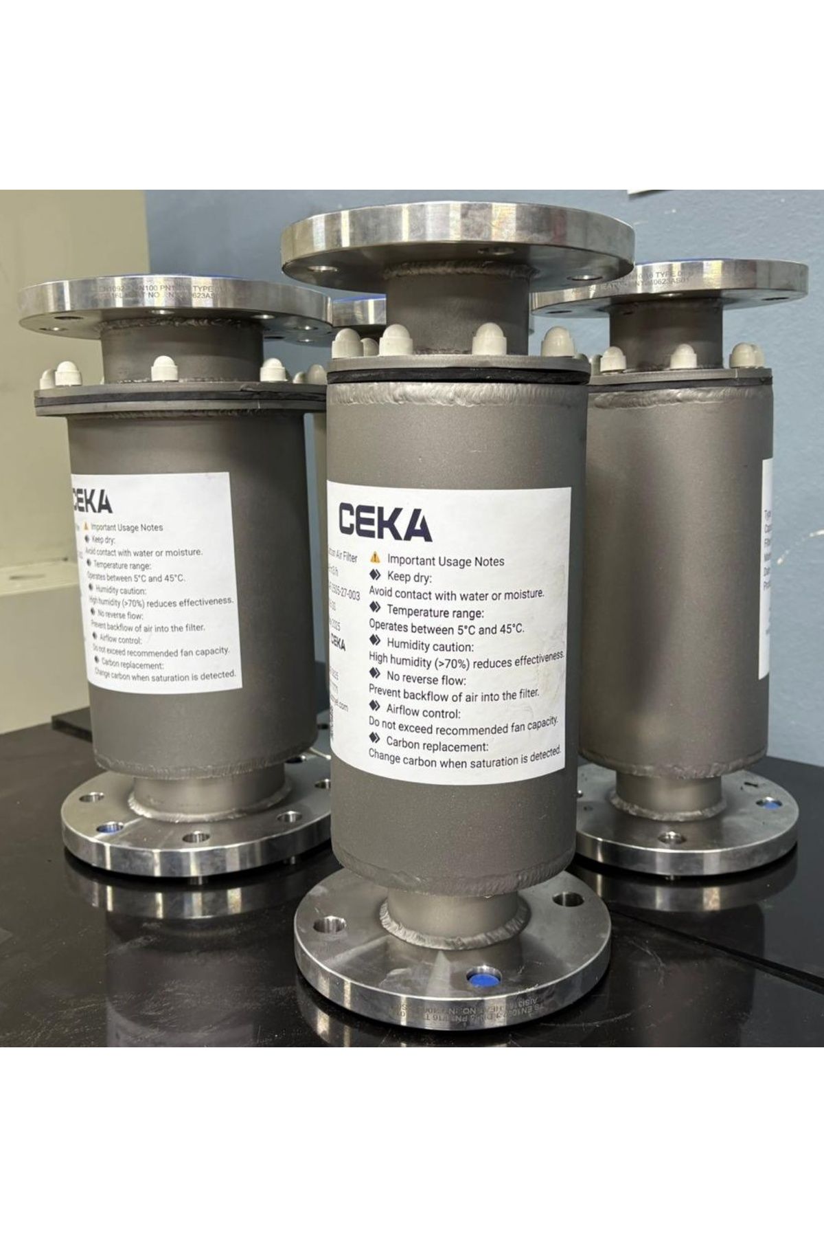 Ceka Aktif Karbon Koku Filtresi - 10-12 m3/h - 316 Paslanmaz
