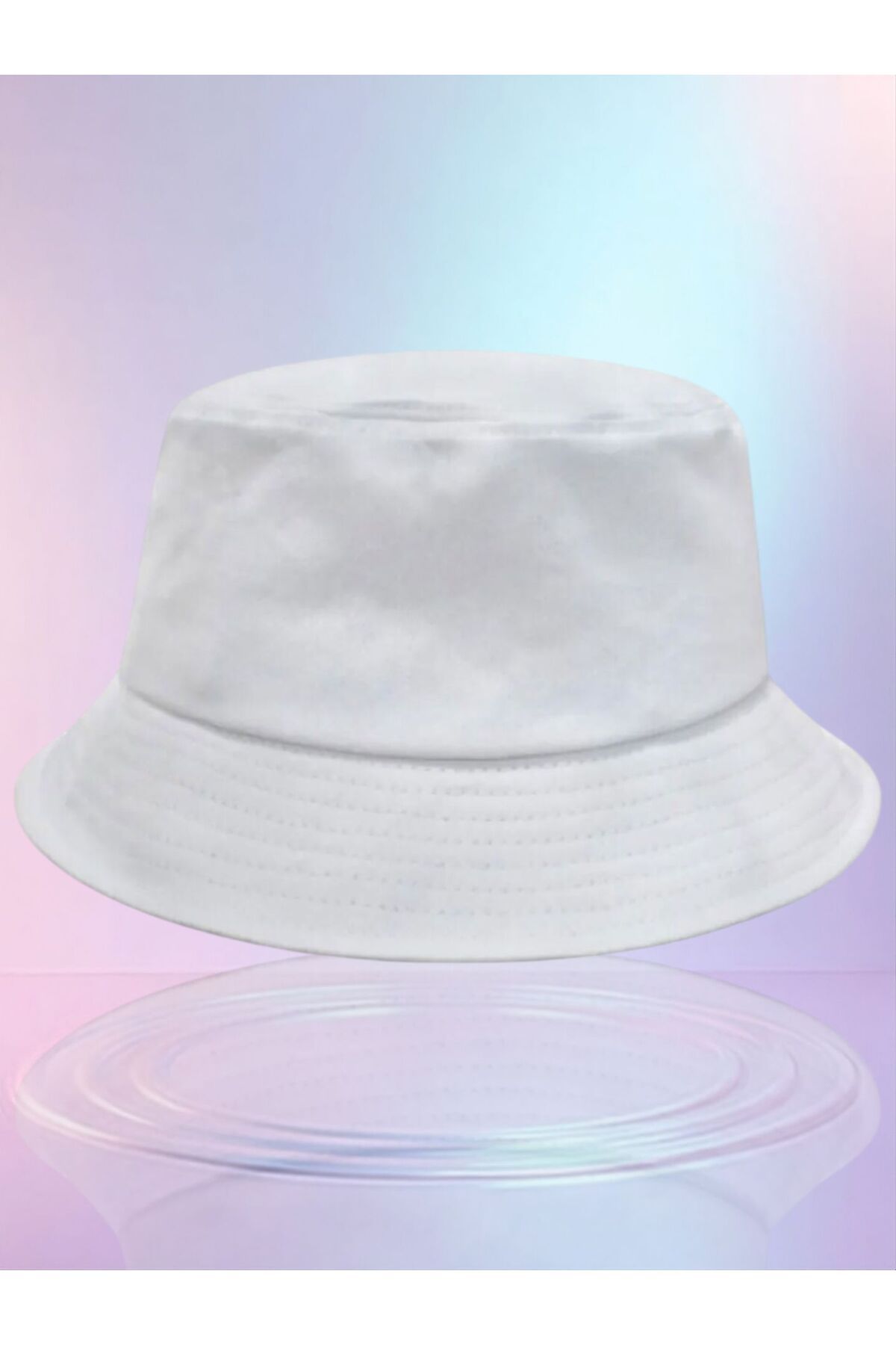 Ems Yazlık Kumaş Kova Şapka, Erkek Kadın Düz Balıkçı Bucket Şapka, Unisex
