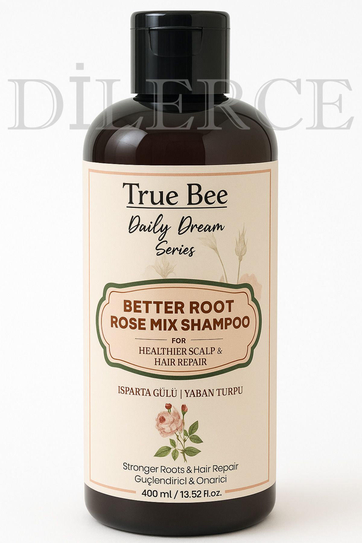 True Bee Daily Dream Rose Shampoo Yaban Turpu İle Güçlendirilmiş Gül Şampuanı 400 ml