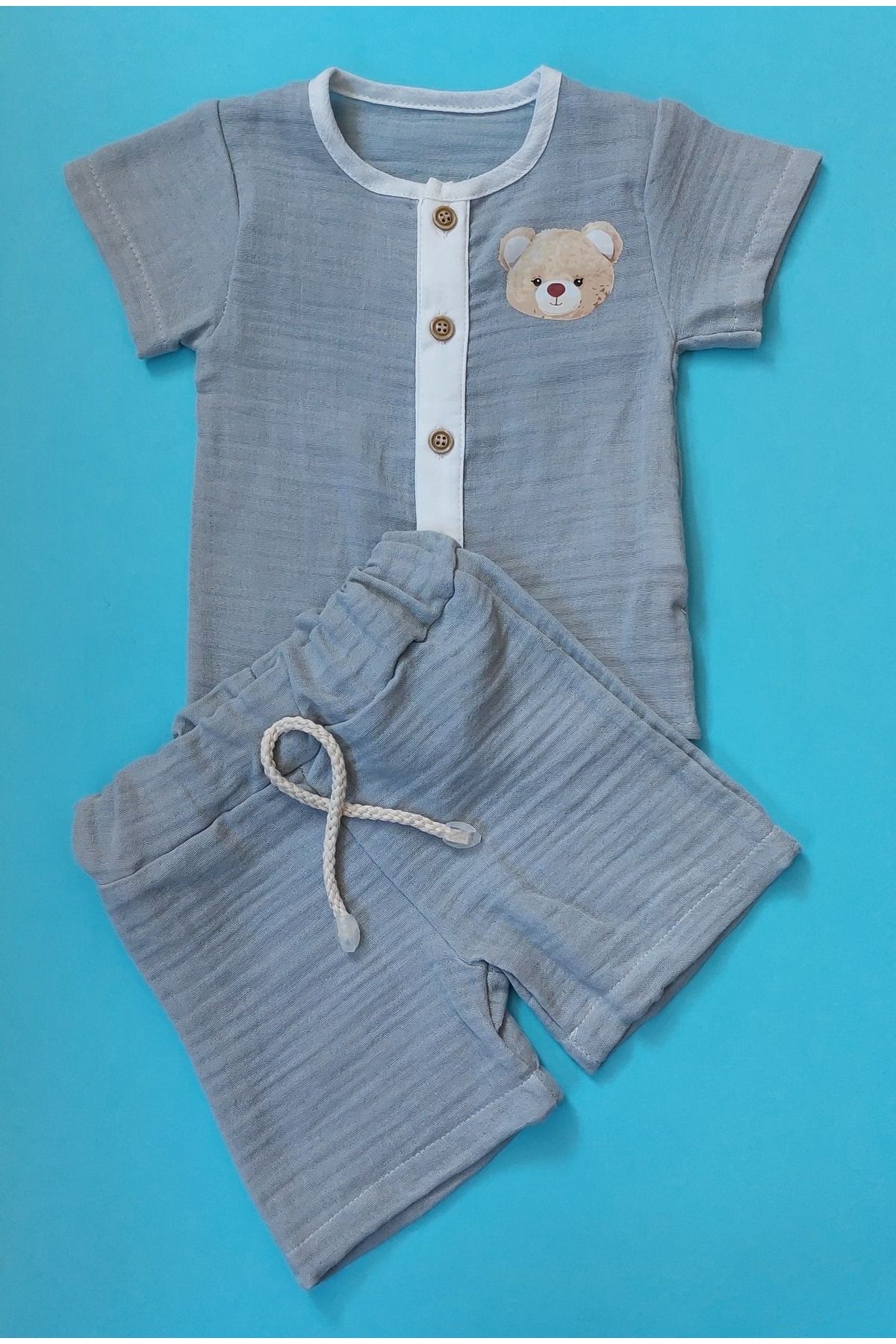 mini zeda baby wear bebek elbise gömlekli takım
