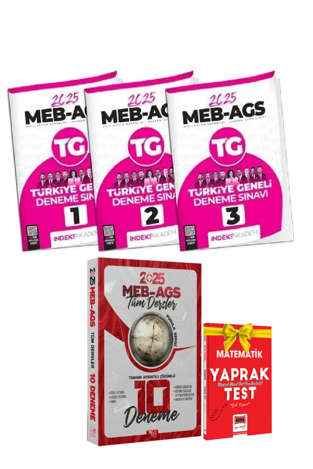 İndeks Akademi 2025 İndeks Akademi MEB AGS Türkiye Geneli Deneme Sınavı+CBA MEB AGS Deneme Sınavları