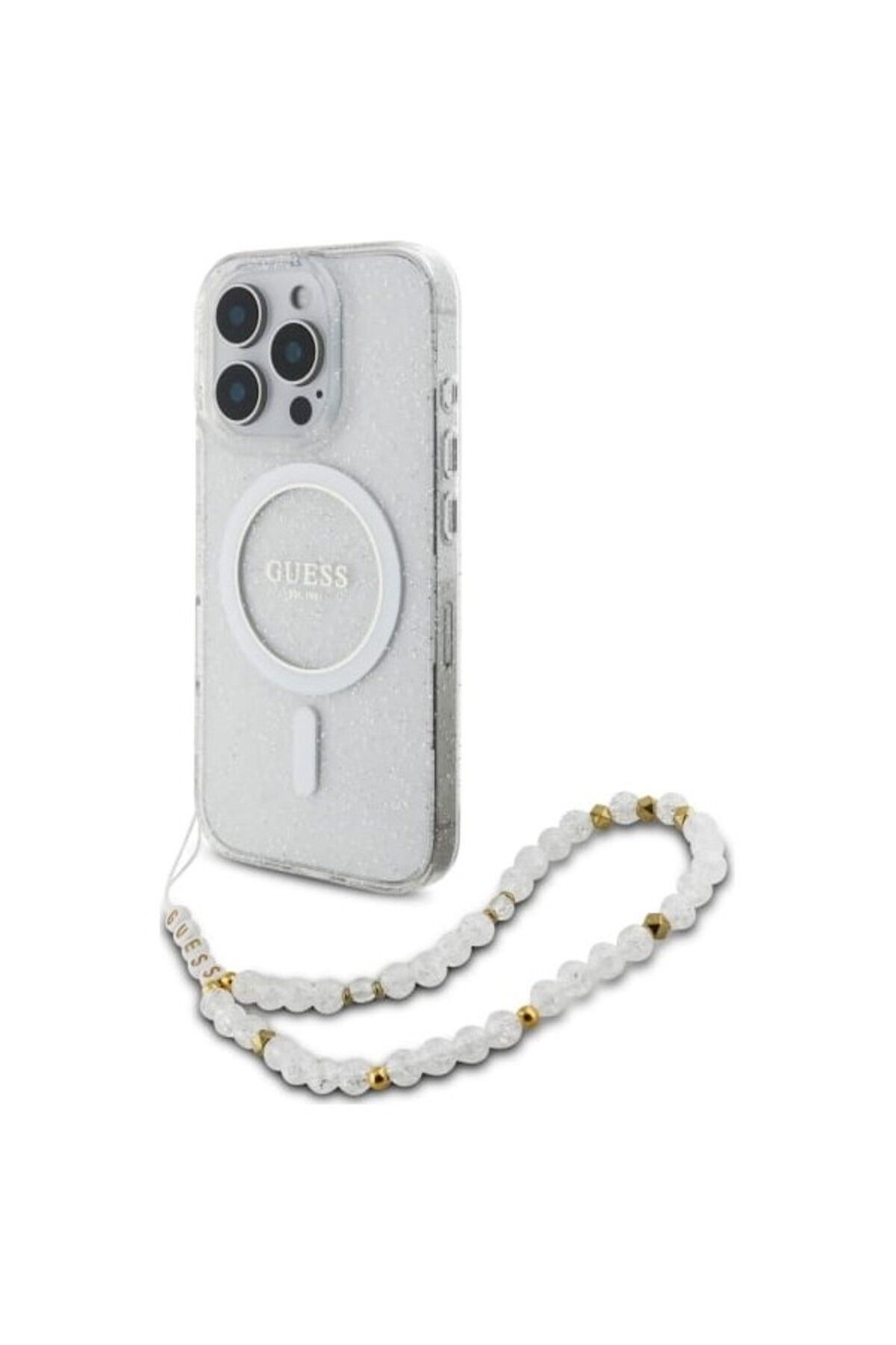 Guess-كفر شفاف فاخر من GUESS لأيفون 16 برو –حماية بكفاءة عالية ودعم Mag Safe بتصميم فرنسي أصلي 4