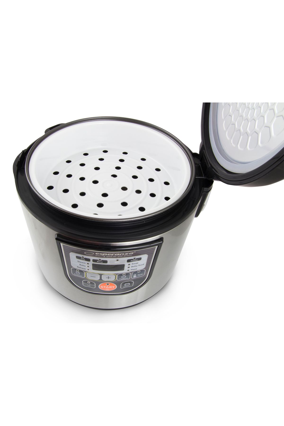 ESPERANZA-Multifunctional pot, Esperanza, Plastic/Stainless steel, 860 W, Black/Silver 4