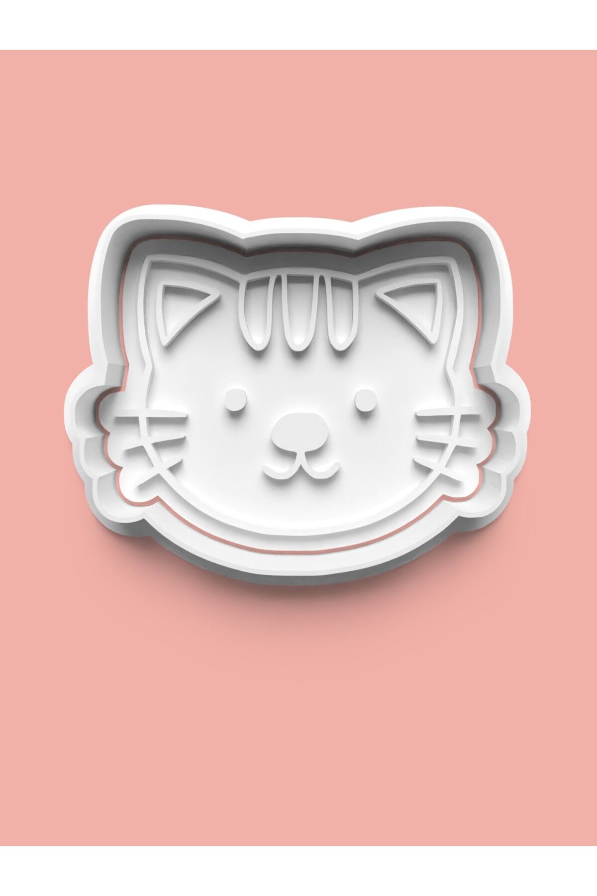 AKTASTORE Kedi Suratı Kurabiye Kalıbı Ve Şeker Hamuru Kalıbı