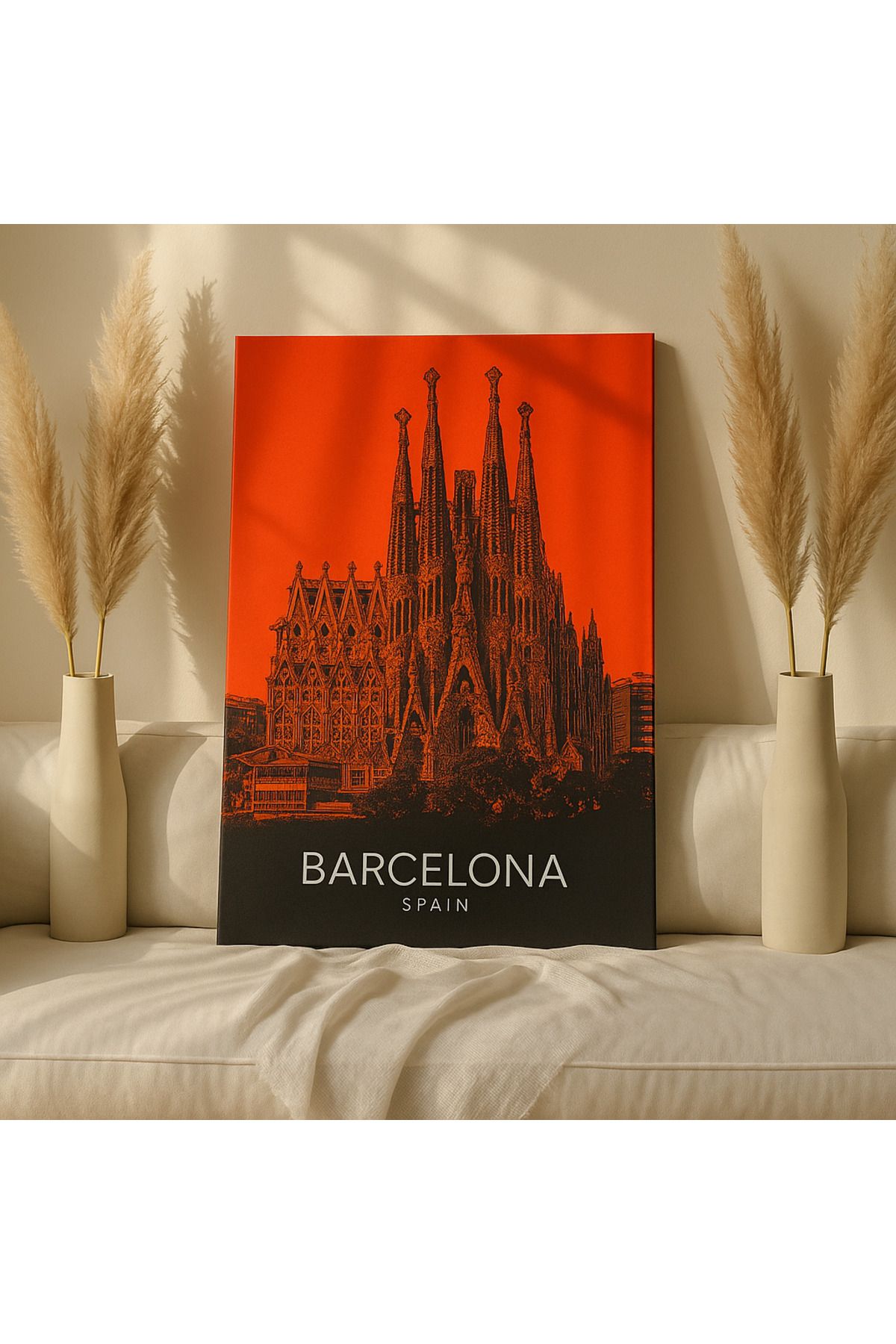 BGV HOME Barcelona Sagrada Familia Modern Kanvas Tablo