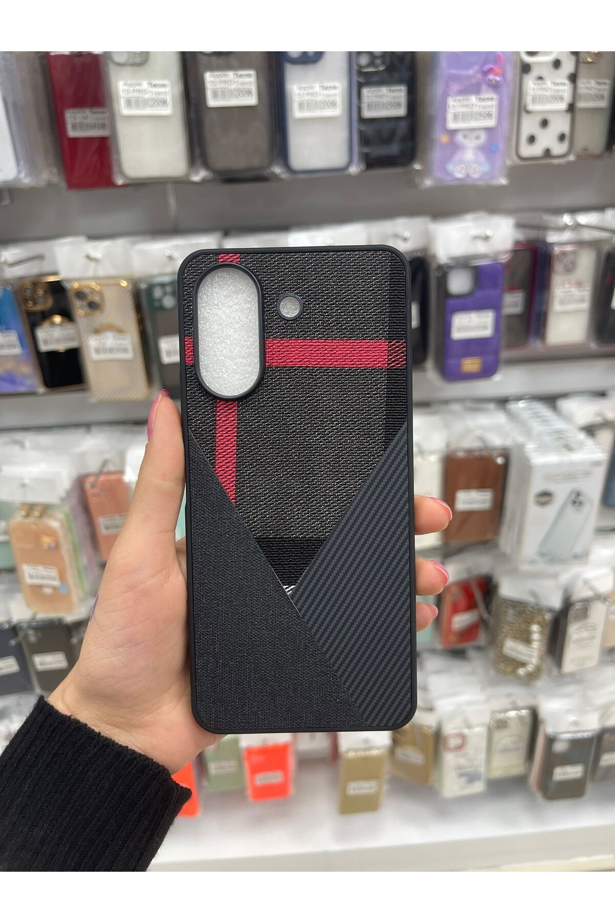 TECNOTREND XİAOMİ REDMİ 13C 4G UYUMLU DERİ GÖRÜNÜMLÜ SİLİKON KILIF