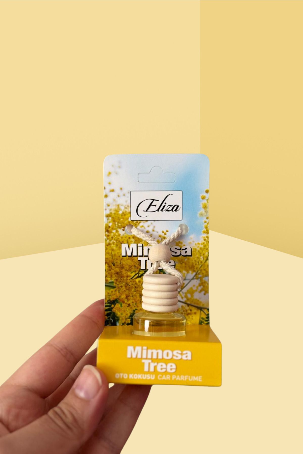 Cihania Store Araç İçi Oto Kokusu/İp Askılı Koku - Mimoza Çiçeği