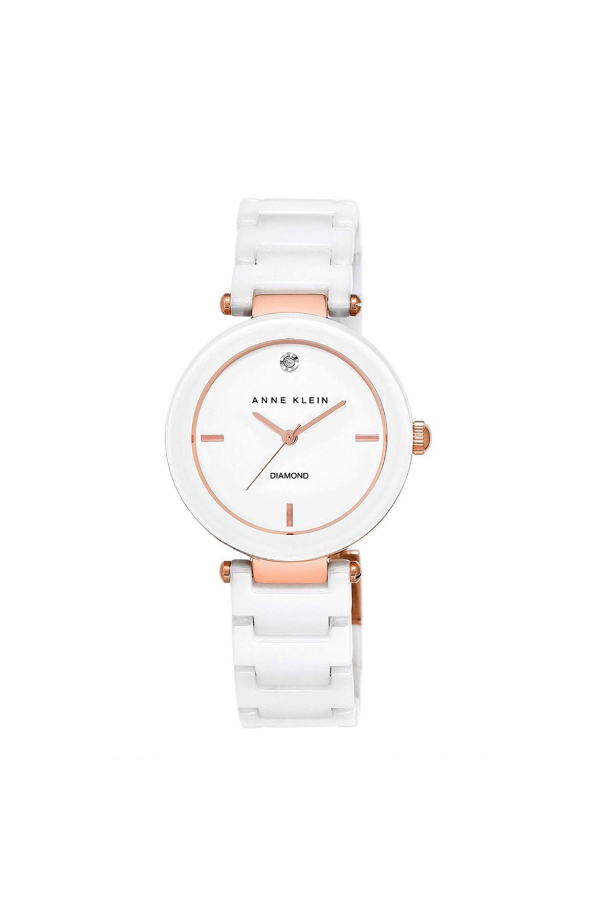 Anne Klein-ساعة آن كلاين النسائية التناظرية الكاجوال AK/1018RGWT 1