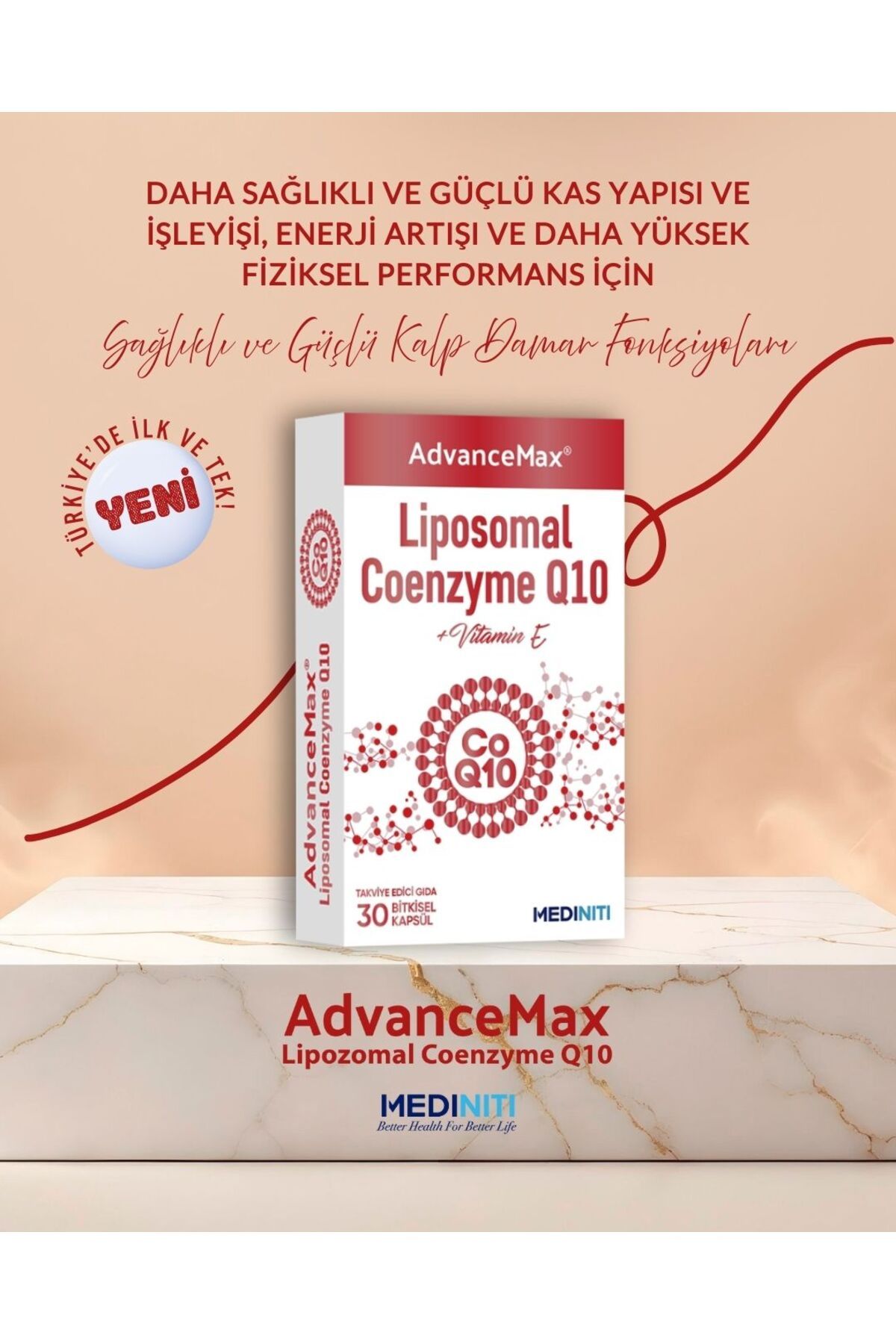 AdvanceMax Lipozomal Koenzim Q10 Kapsül