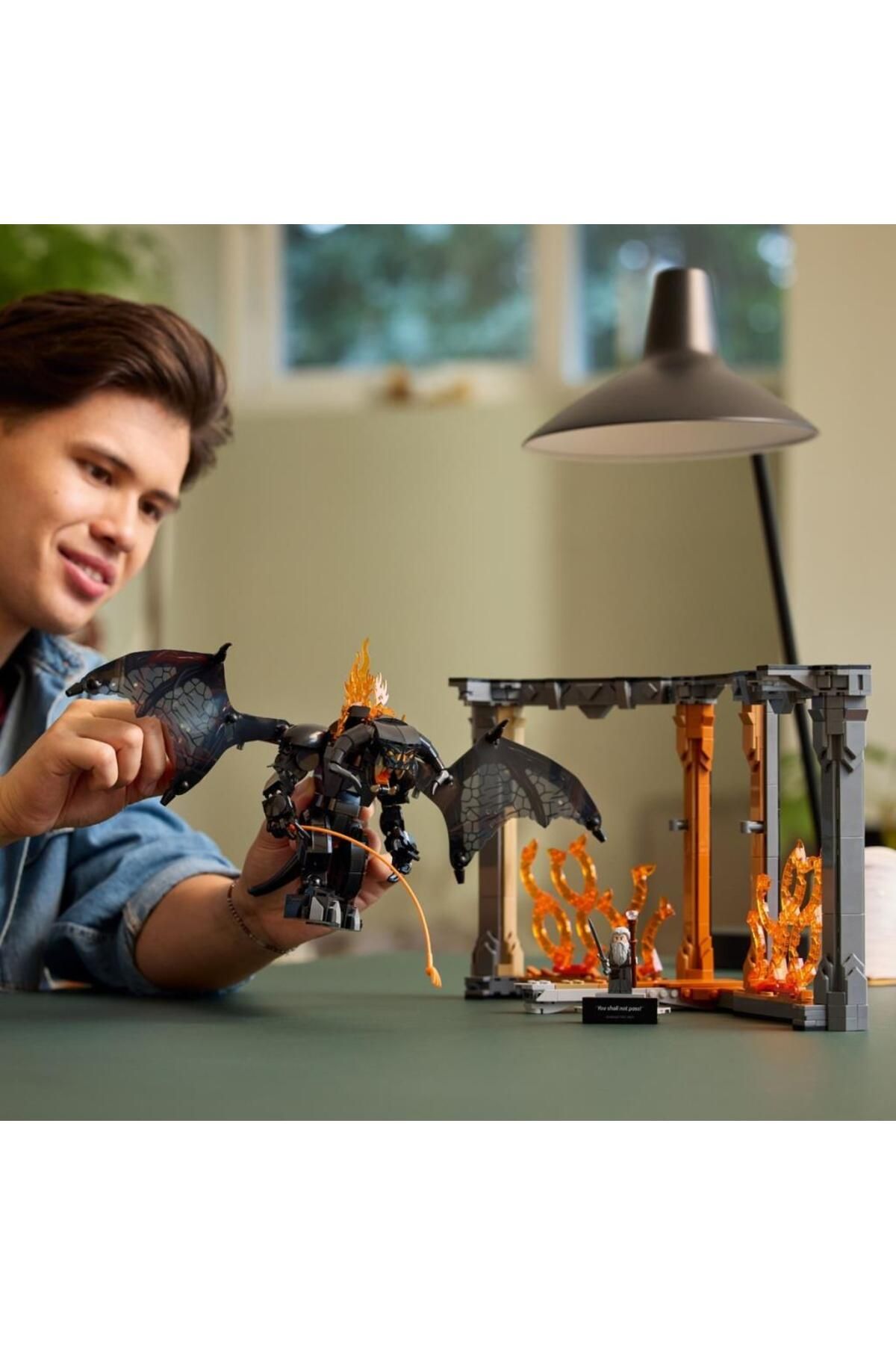 LEGO-®    Icons Lord of the Rings: Balrog Bookshelf Decor 10367 -18+ Decorative Building Set (1201P) 7