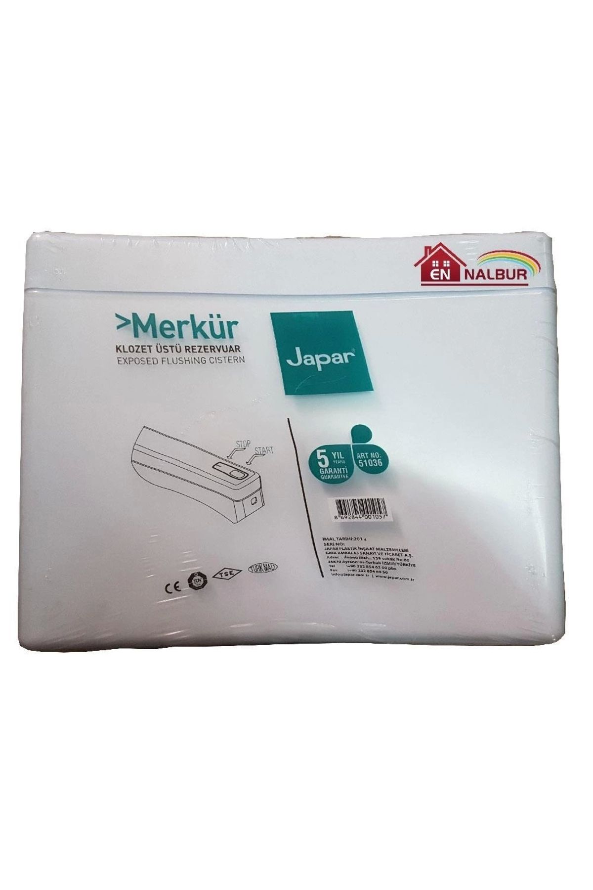 minaydan Japar 51036 Merkür Basma Rezarvuar
