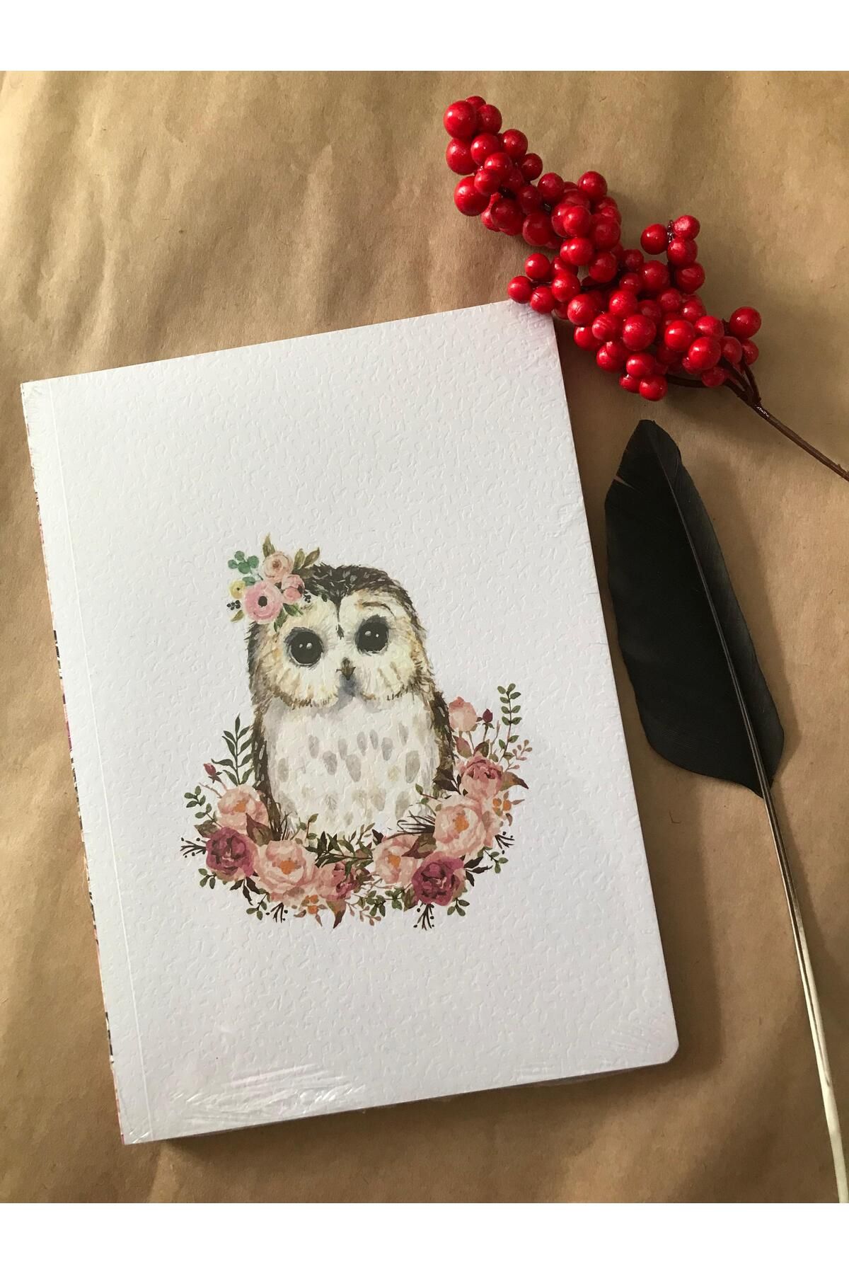 Adalinhome Atakids Lizy Hayvan Figürlü Çizgili Okul Not Defteri (21×15 cm, 80 Yaprak)