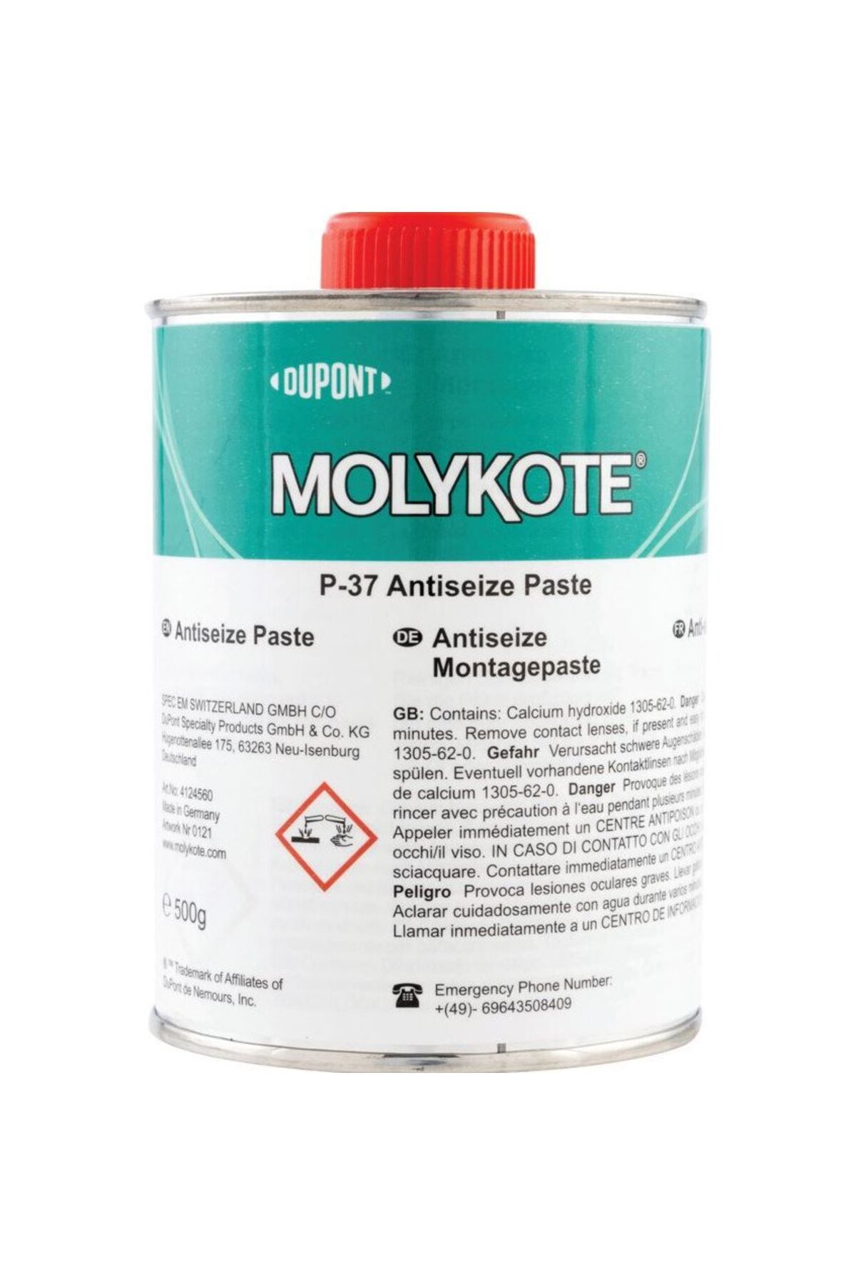 MOLYKOTE P-37 - Yüksek Sıcaklık Gresi +1400 C - 500 gr