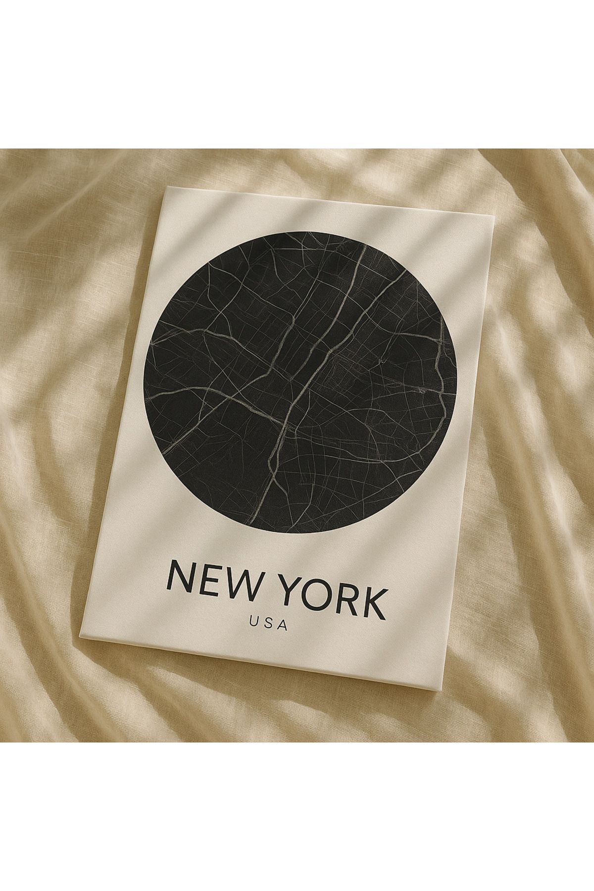 BGV HOME New York Şehir Haritası Kanvas Tablo