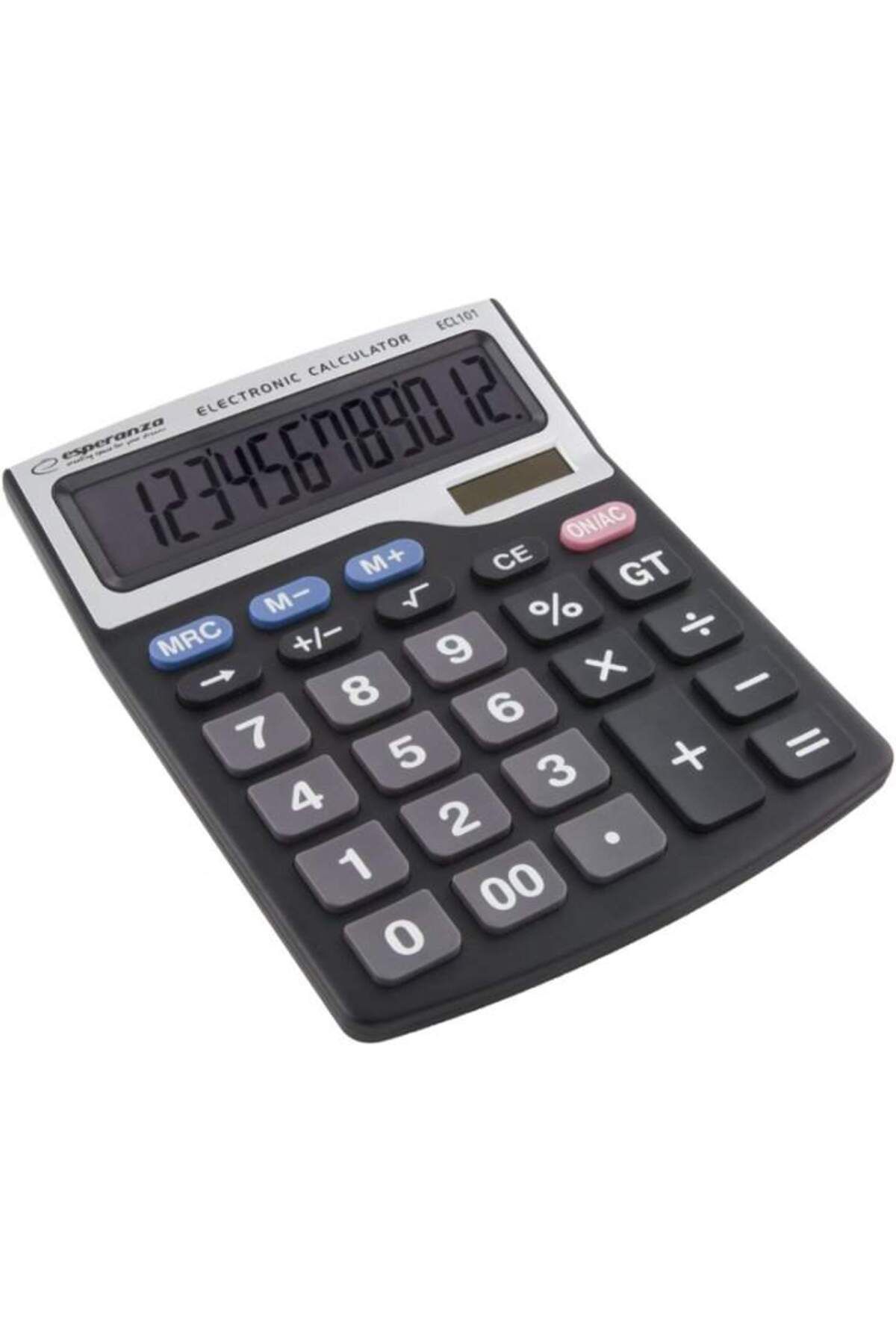 ESPERANZA Calculator De Birou, Solar Sau Pe Baterie Cu 12 Digits - One Size