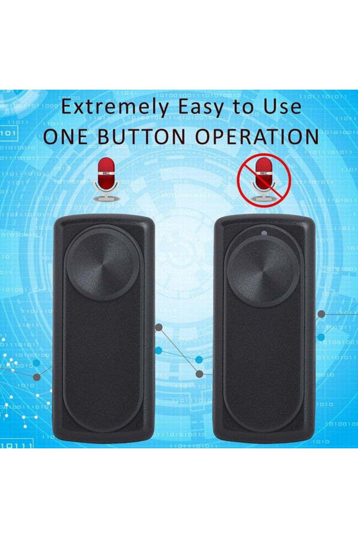 Minitechnics-Voice Recorder Module with 8Gb Internal Memory, 20 Hours of Autonomy, Professional Model Nano-Rec 2