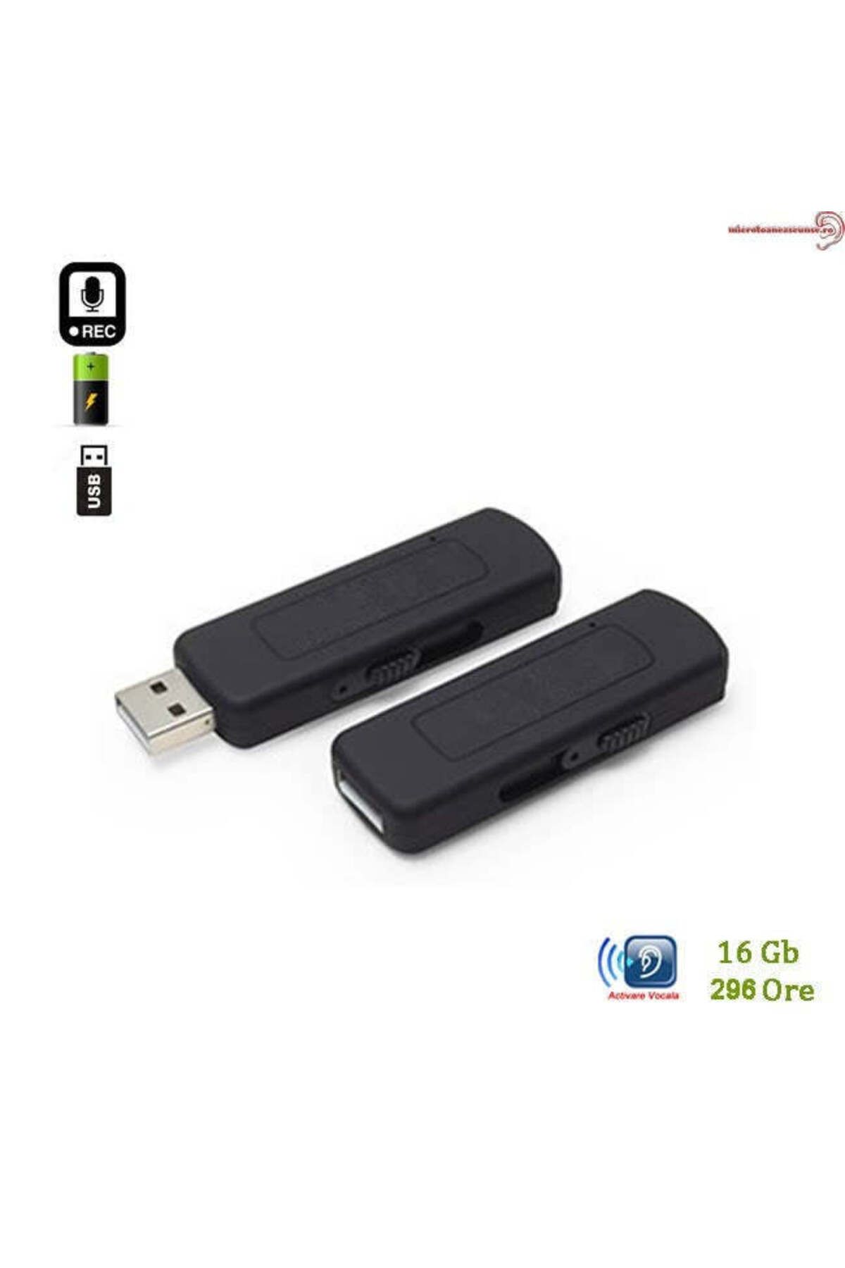 Minitechnics-16Gb USB memory stick recorder - 296 hours, voice activation function - professional model 2