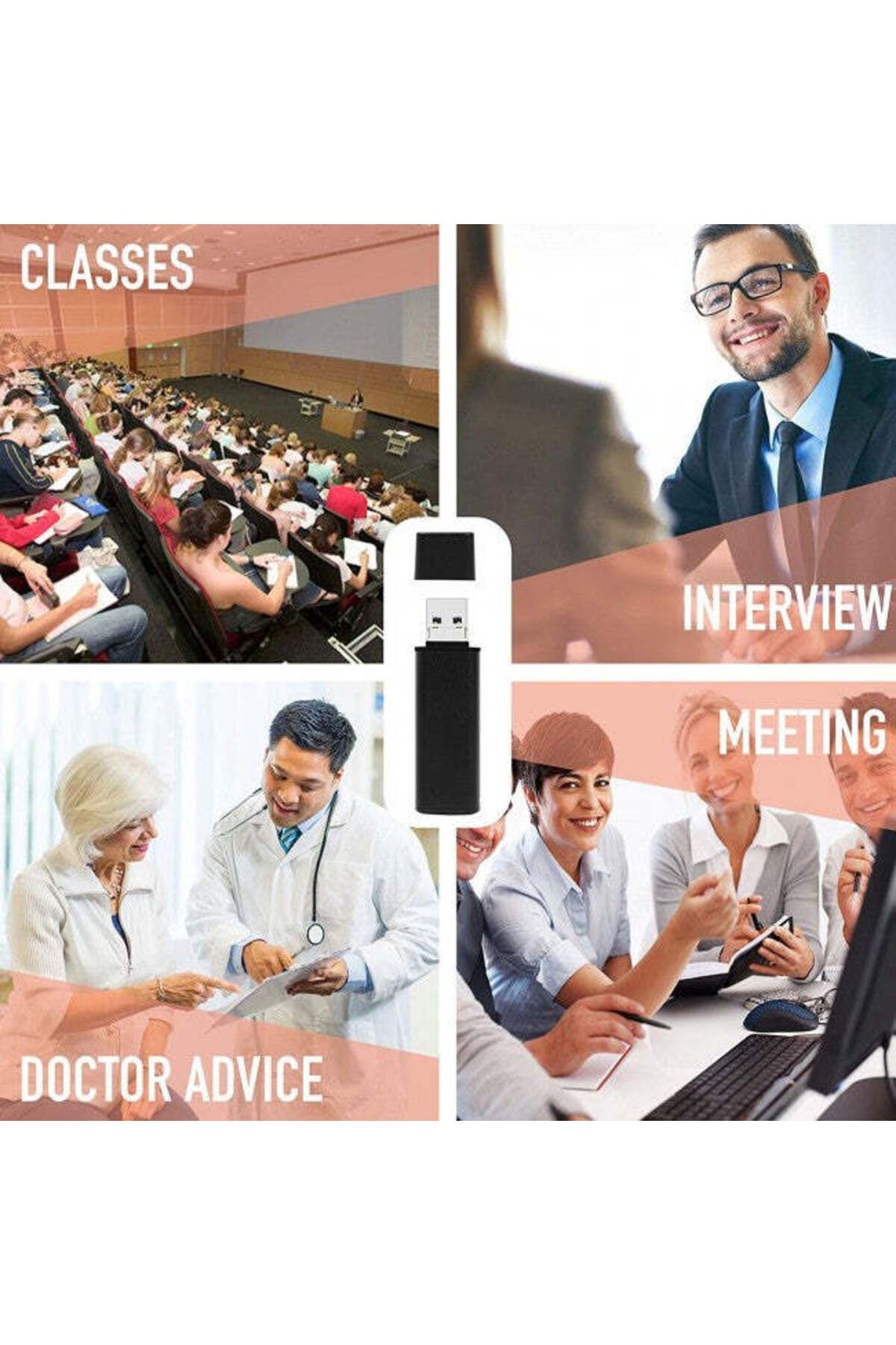 Minitechnics-Voice Activated Voice Recorder - 8GB Memory - 26 Hours Battery Life LightREC 5