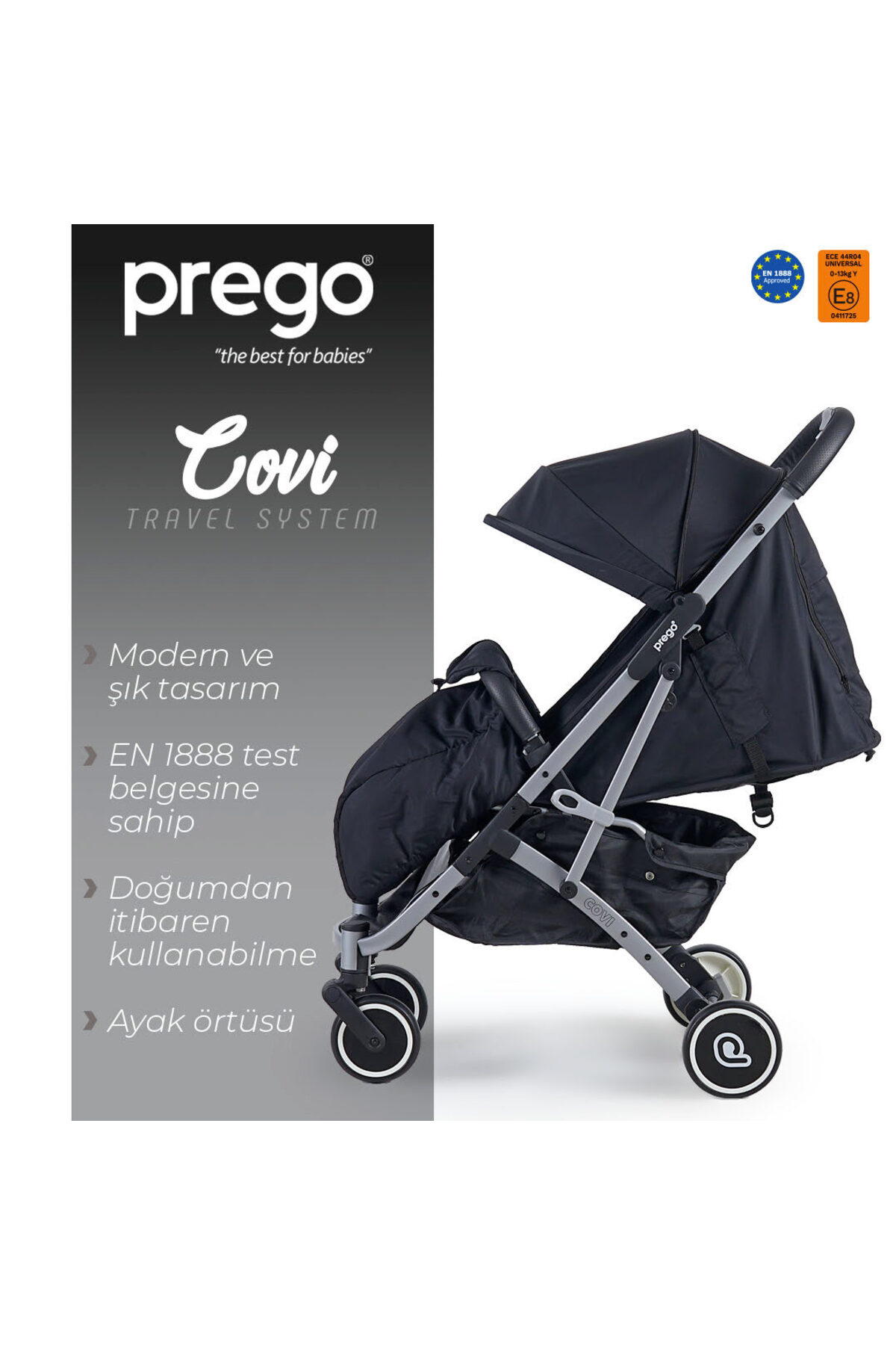 Prego Moda bebekler 2024 Covi Kabin Travel Sistem Bebek Arabası fotoğrafı 2 (önizleme)