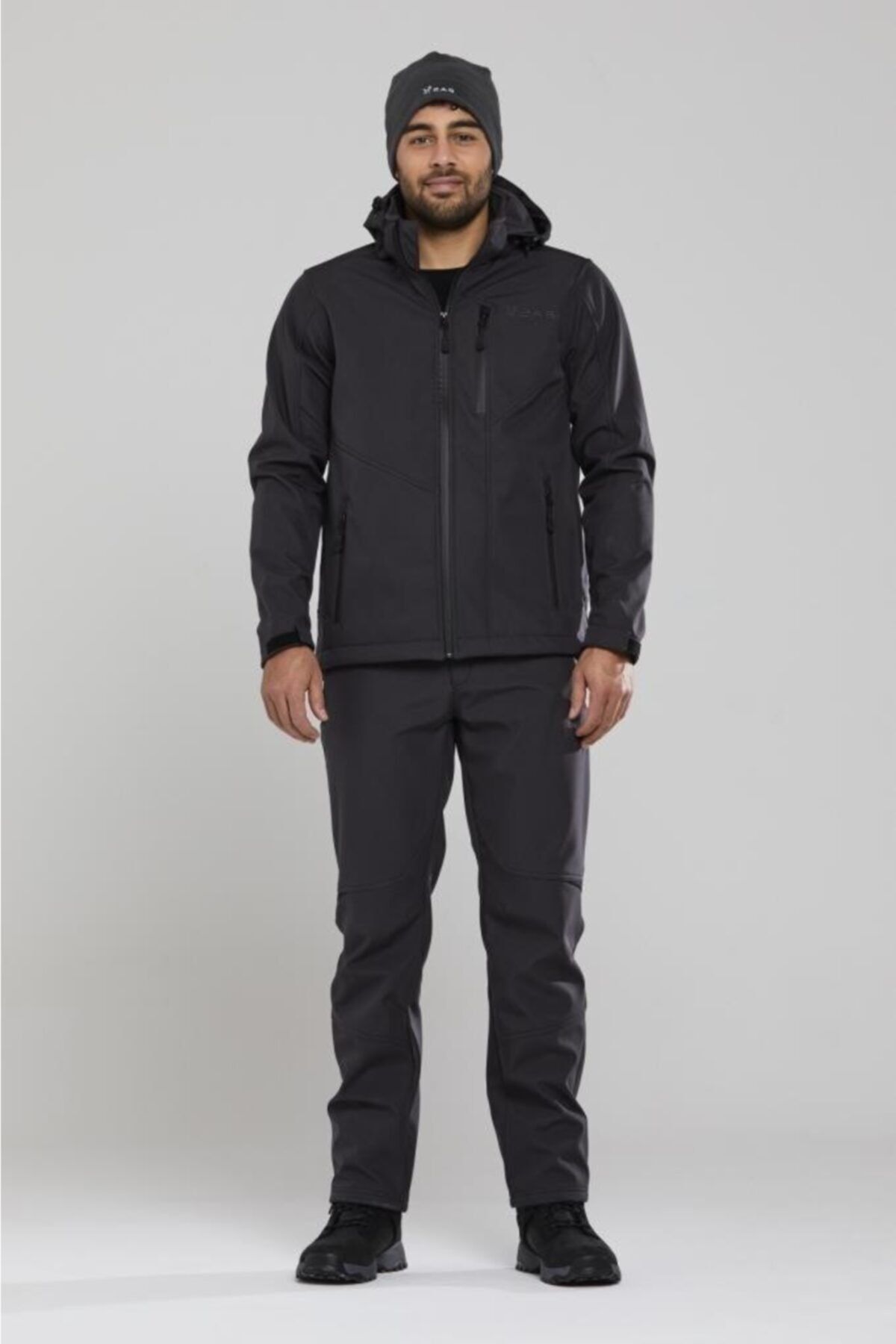 2AS-Men's Softshell Coat - Sagwon Gray 2