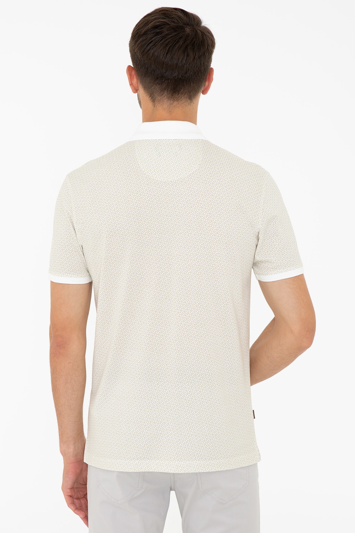 تیشرت مردانه بژ پیرکاردین | G021SZ011.000.1201084 اورجینال - تصویر 3