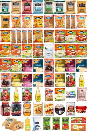Ramazan Paketi Kumanya Ezrak Gıda Yardım Kolisi 74 Parça 61 Nolu Paket BLUEDEN Ramazan 74 Par 61 No