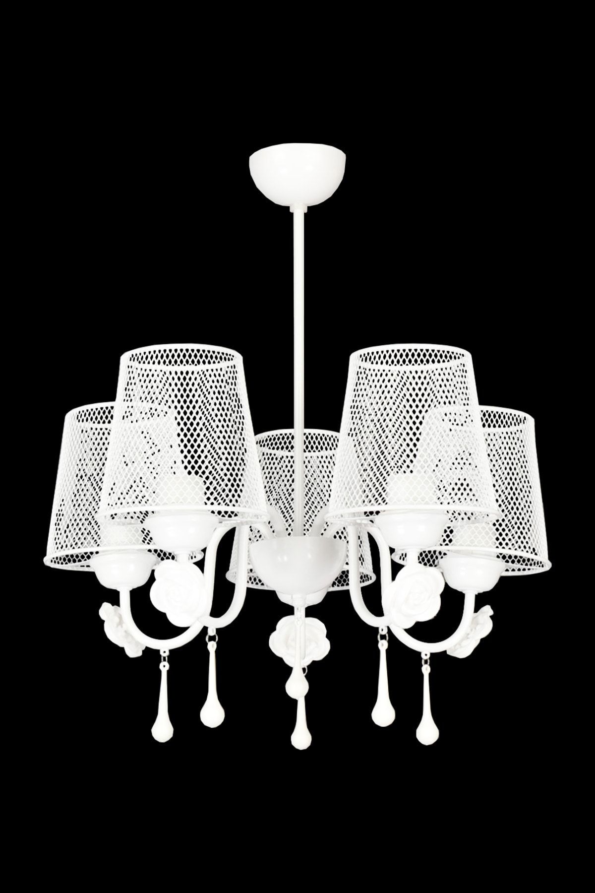 VENON-Lada 5-Piece White Chandelier 5