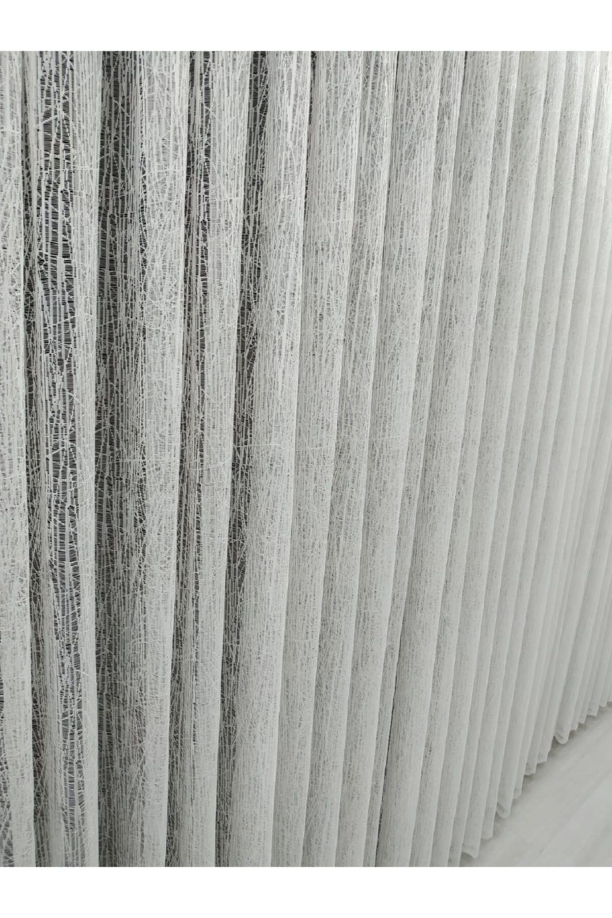 Tül Shop-Sport Patterned Glass Broken Matching Tulle Curtain Will Be Shipped on the Same Day! 1x2 Sparse Pleated 3