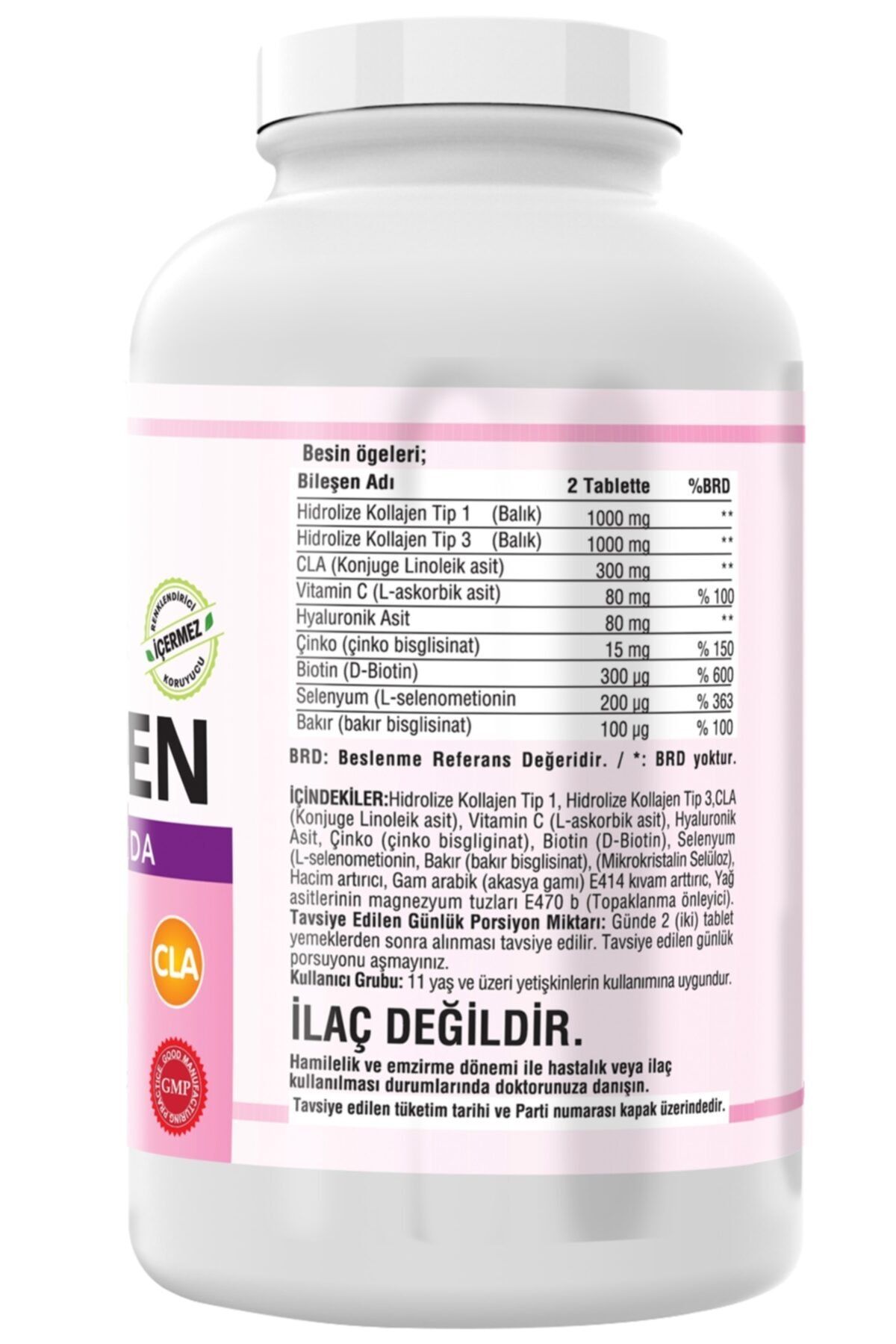 NCS-Type 1-3 Fish Collagen Cla Hyaluronic Acid Vitamin C 300 Tablet 2